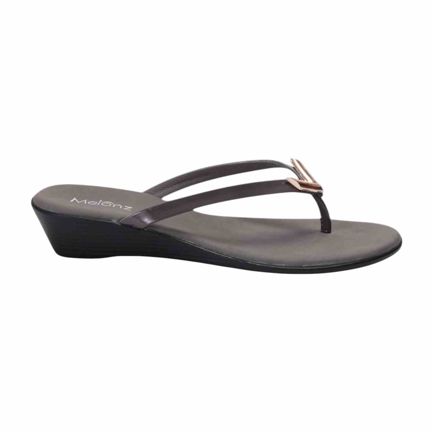 Women Grey Thong Casual Flat