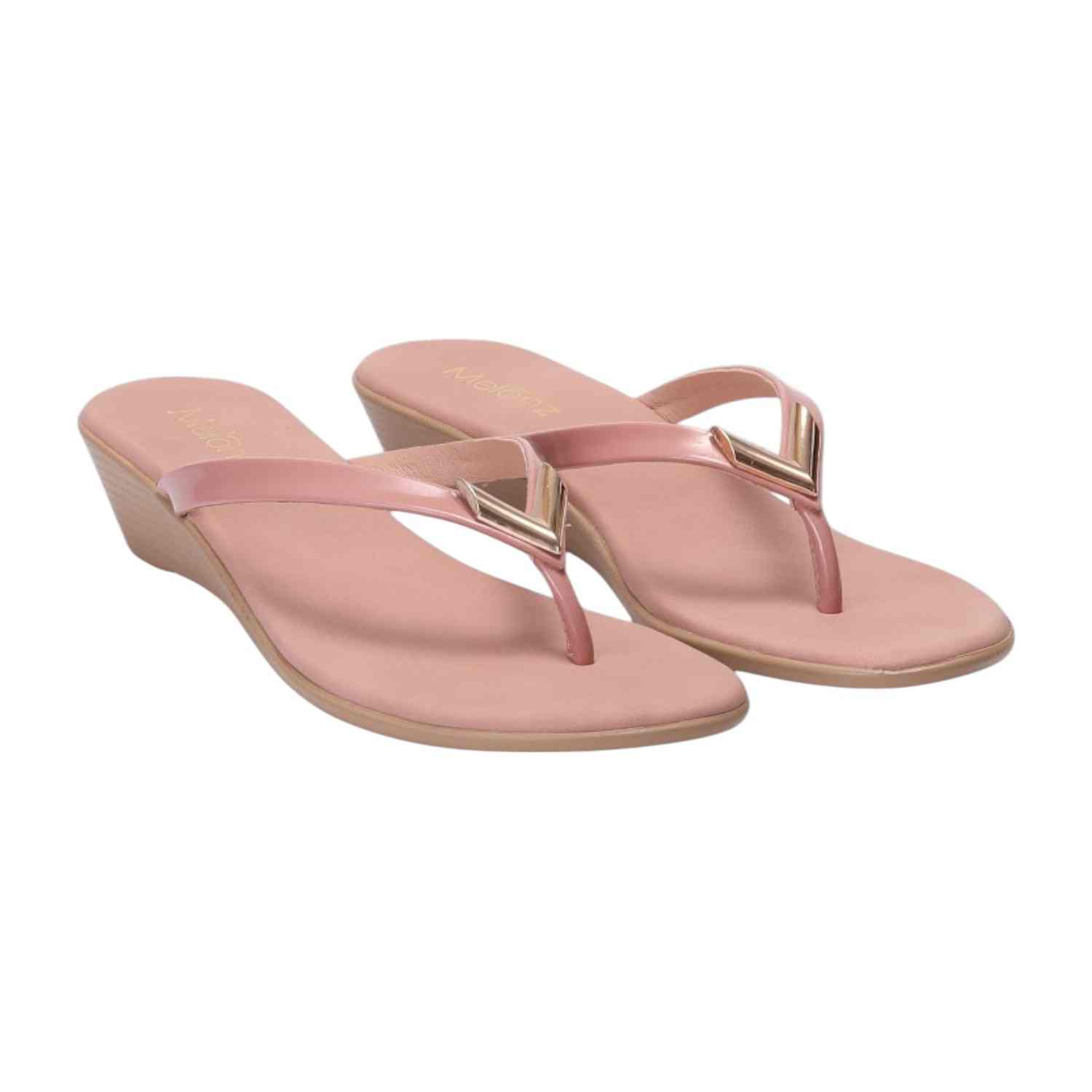 Women Peach Thong Casual Flat