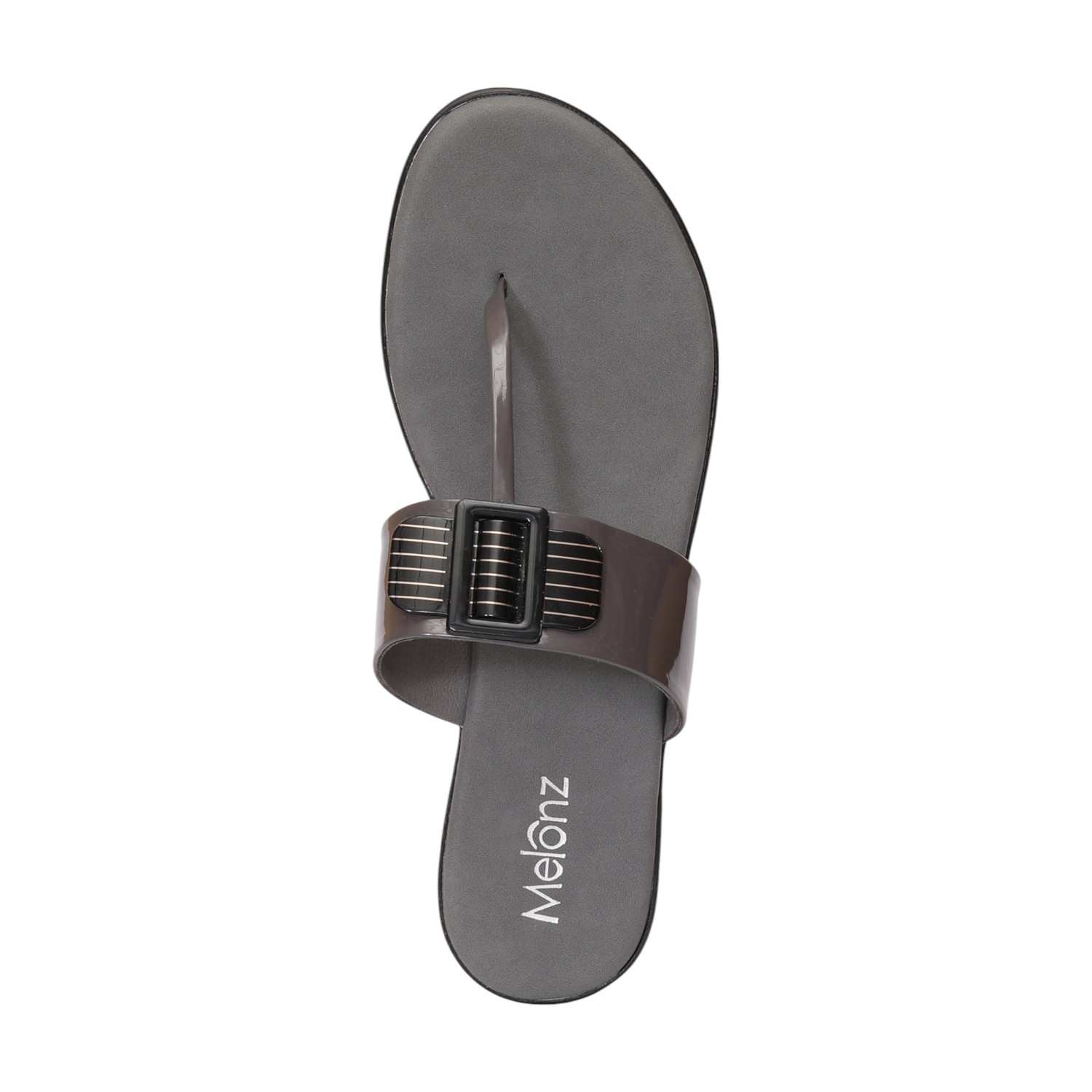 Women Grey Casual Flat Sandals