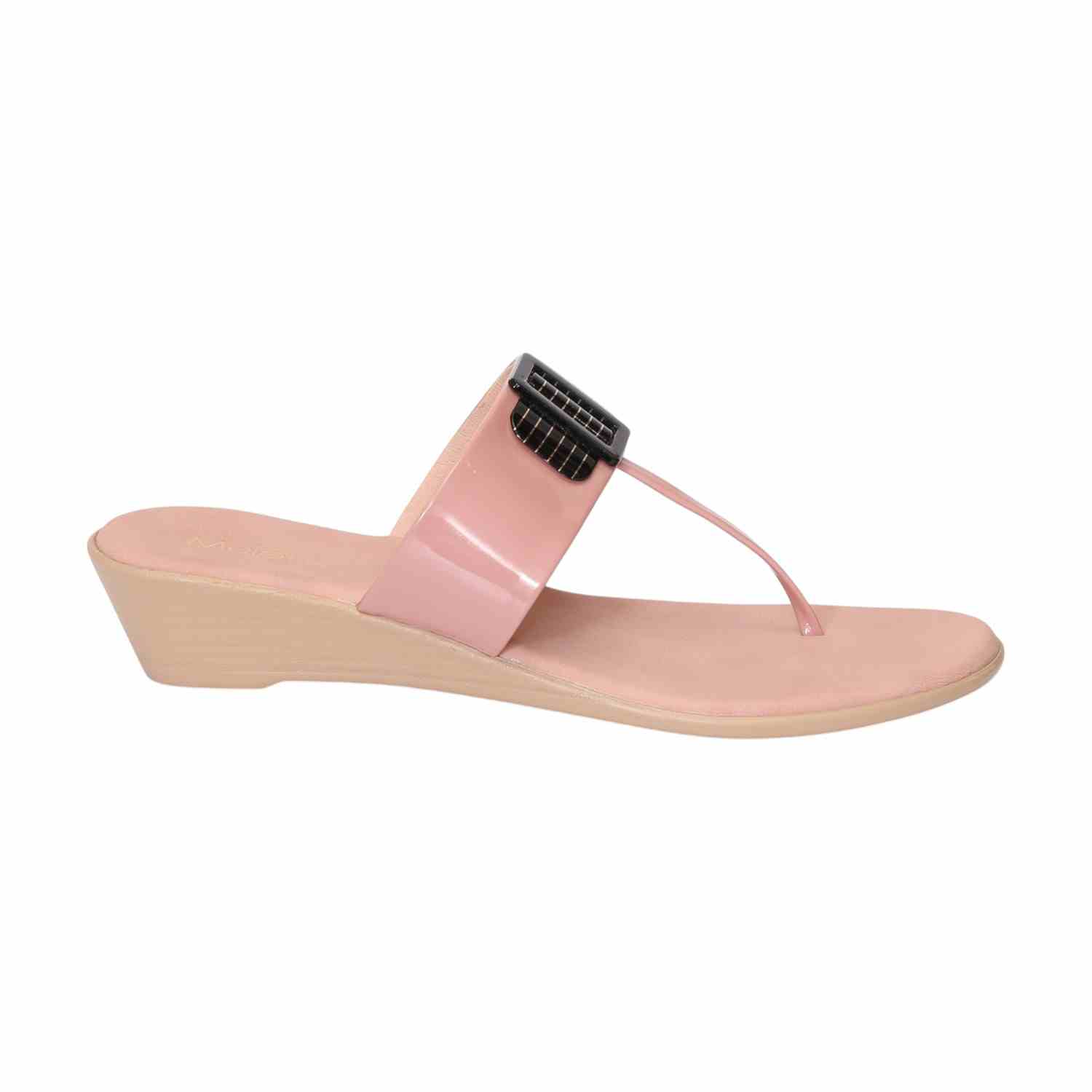 Women Peach Casual Flat Sandals