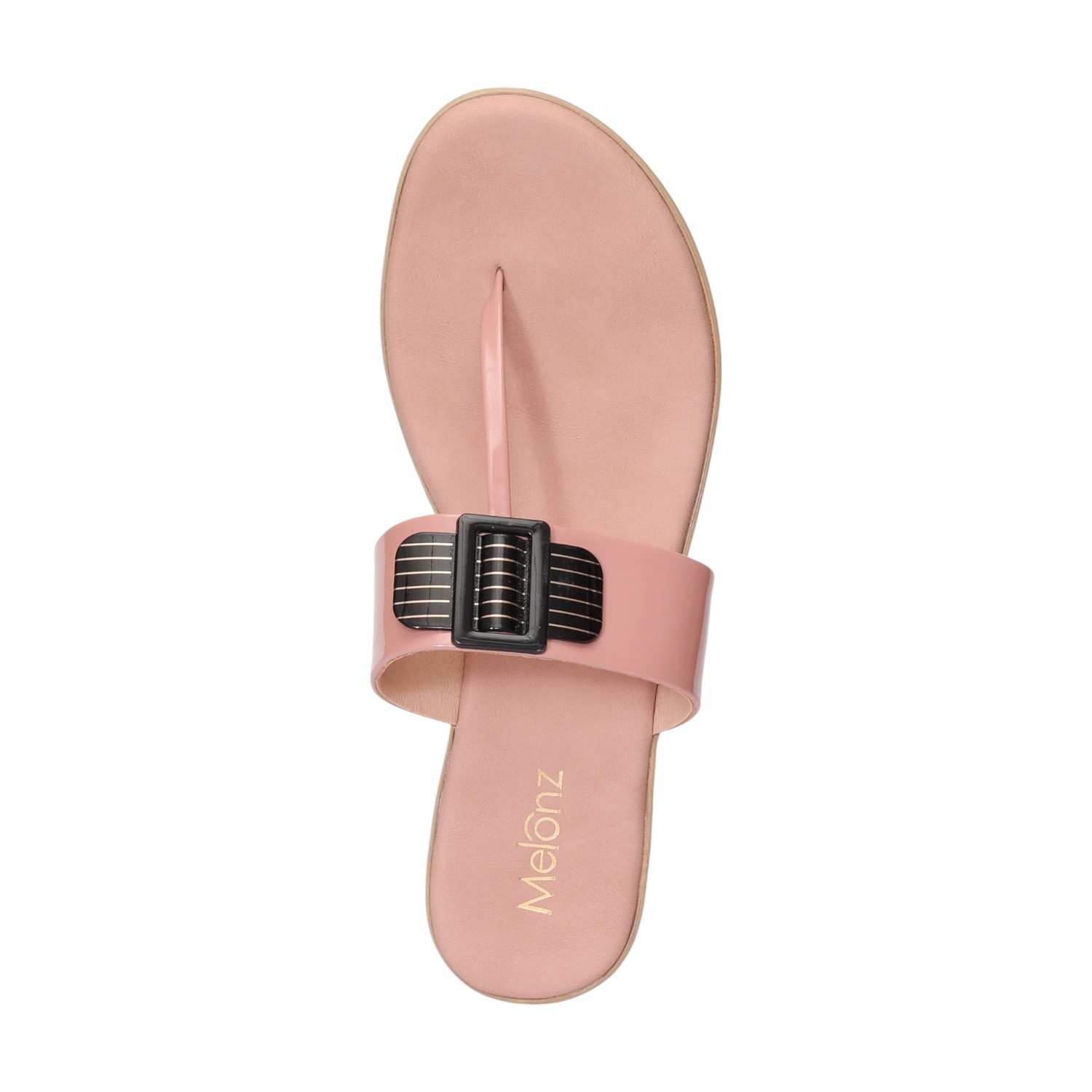 Women Peach Casual Flat Sandals