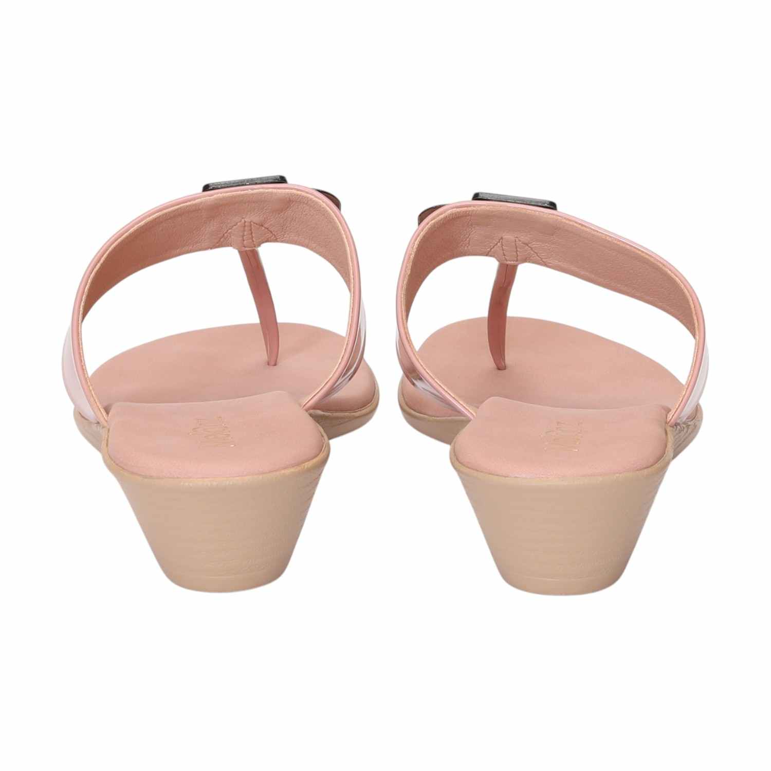 Women Peach Casual Flat Sandals