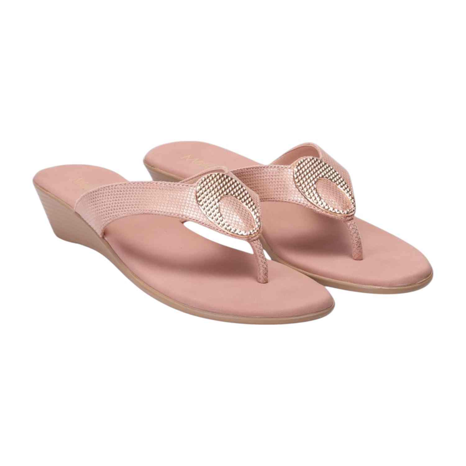 Women Peach Thong Casual Flat
