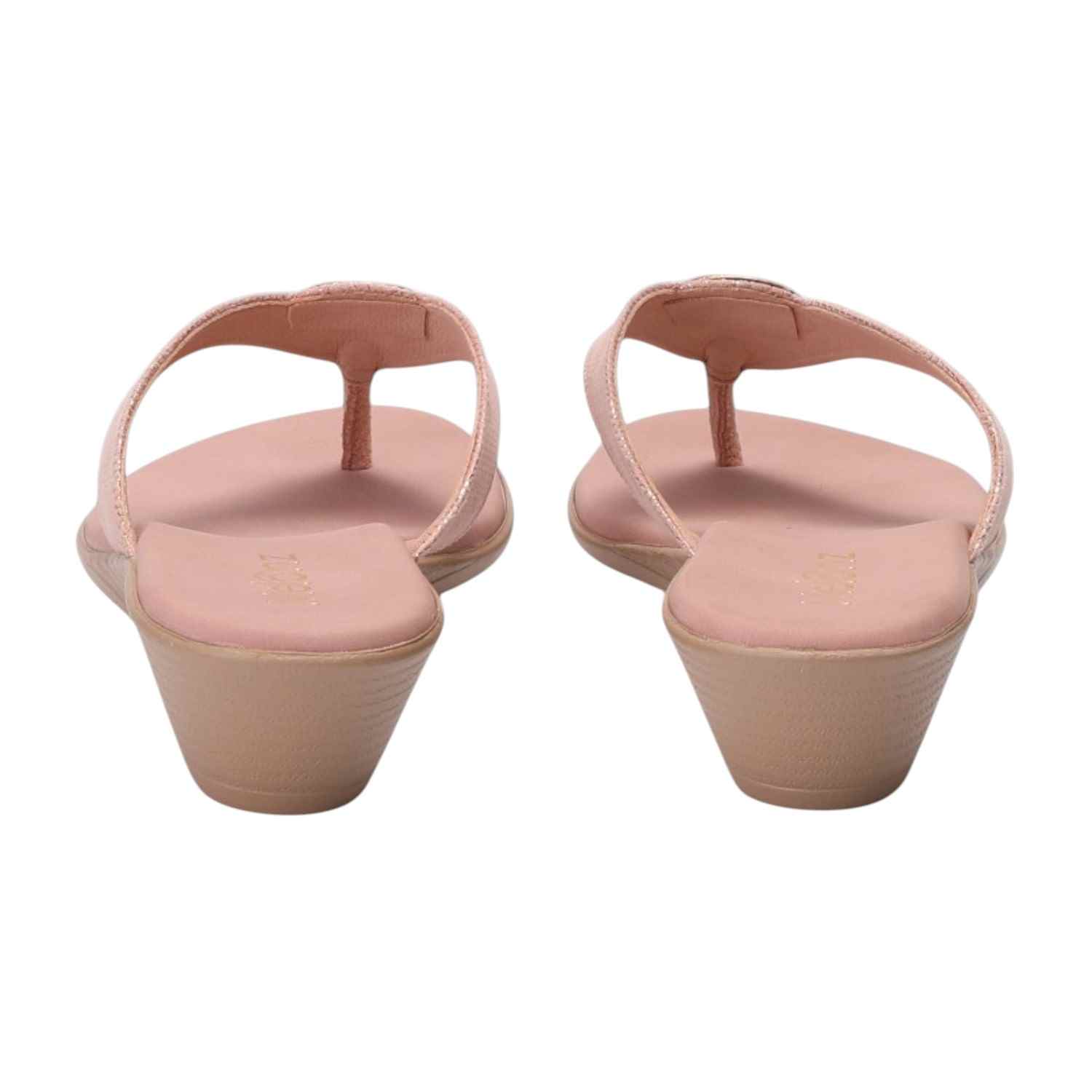 Women Peach Thong Casual Flat