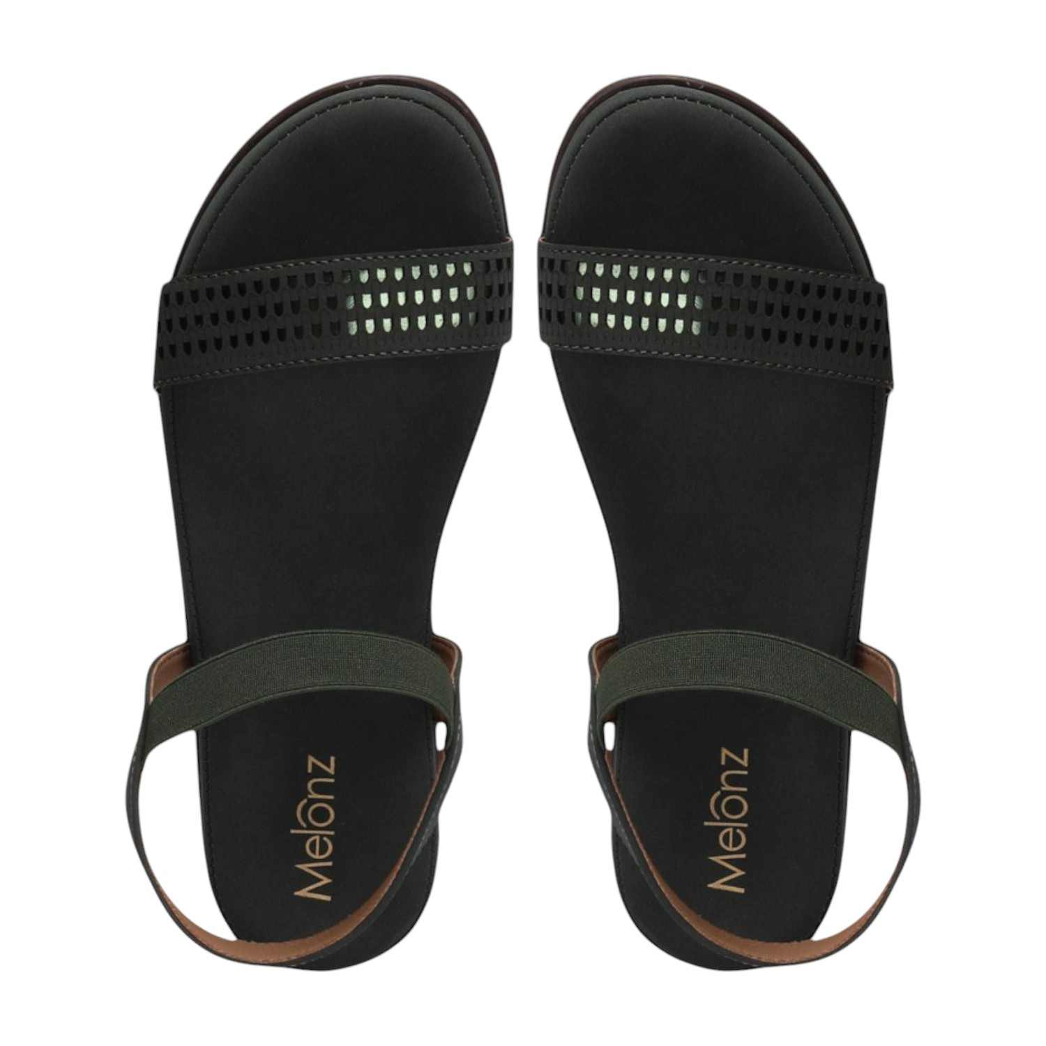 Women Green Sandals Casual Flat