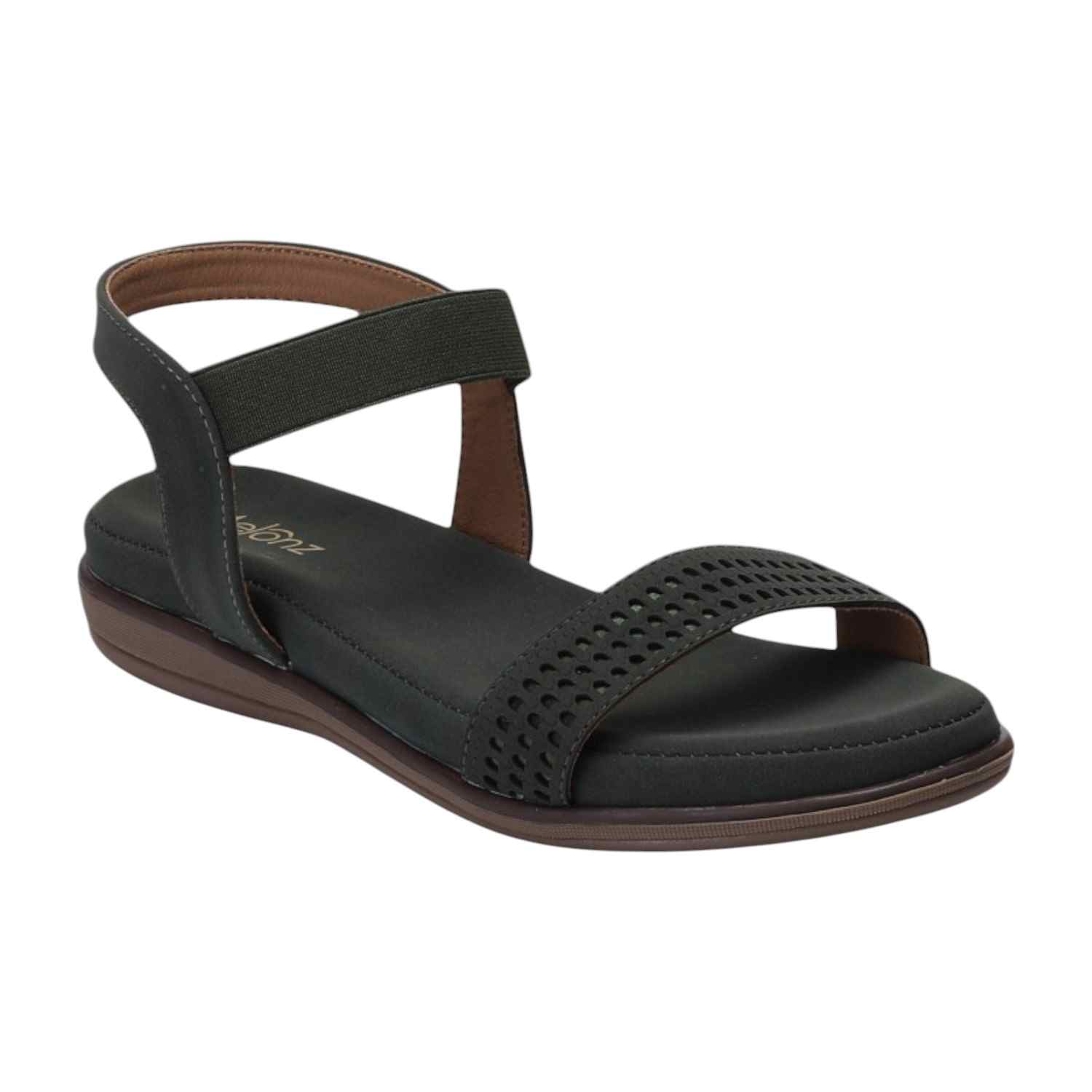 Women Green Sandals Casual Flat