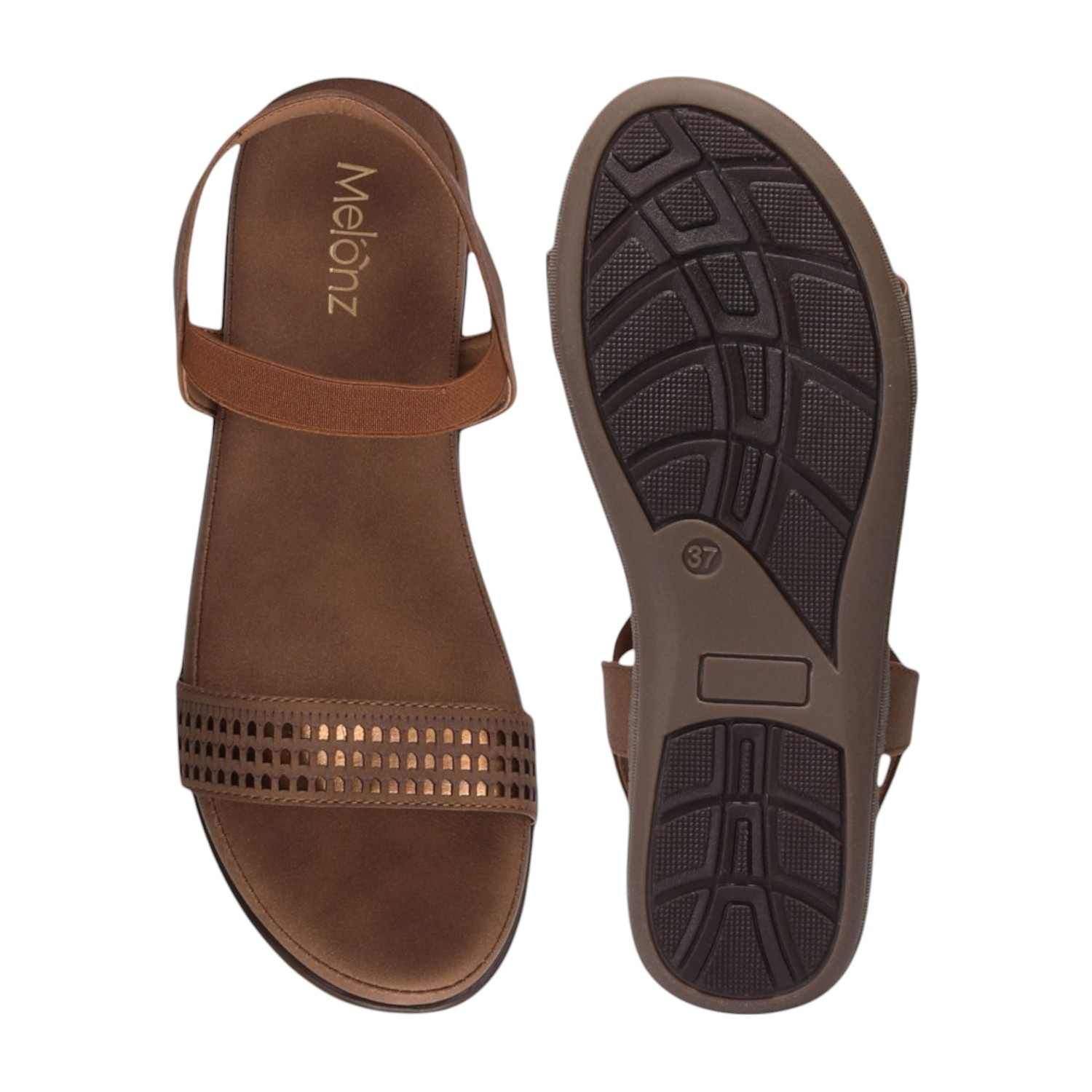 Women Light Brown Sandals Casual Flat