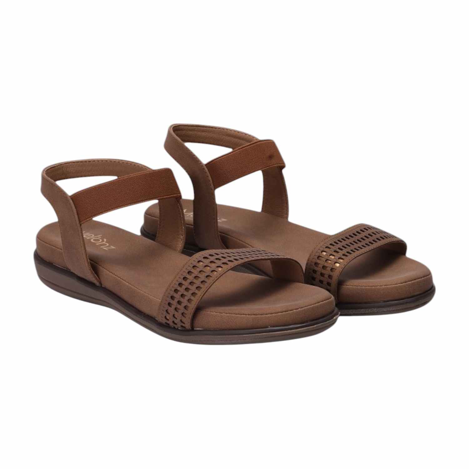 Women Light Brown Sandals Casual Flat