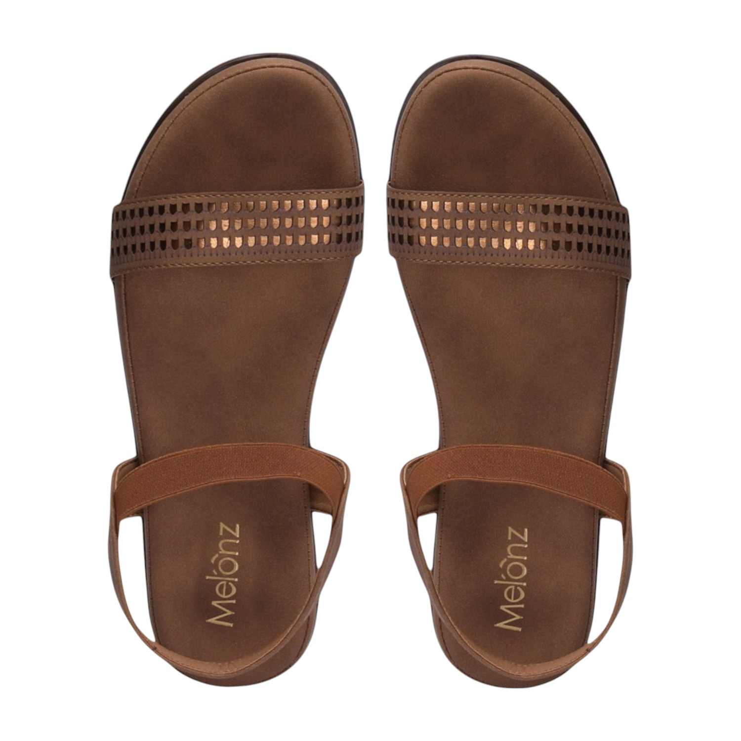 Women Light Brown Sandals Casual Flat