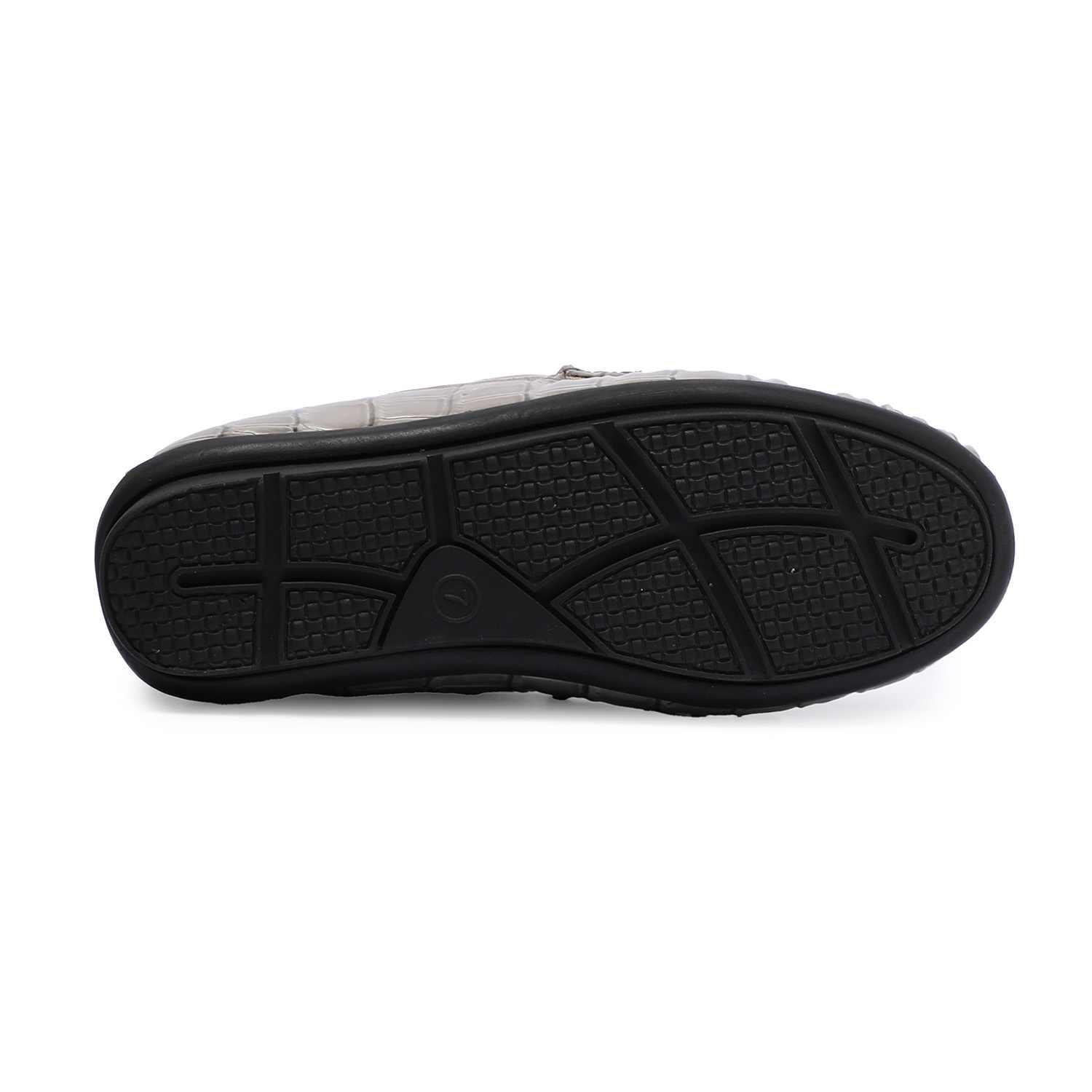 Beige Patterned Slip-Ons For Boys