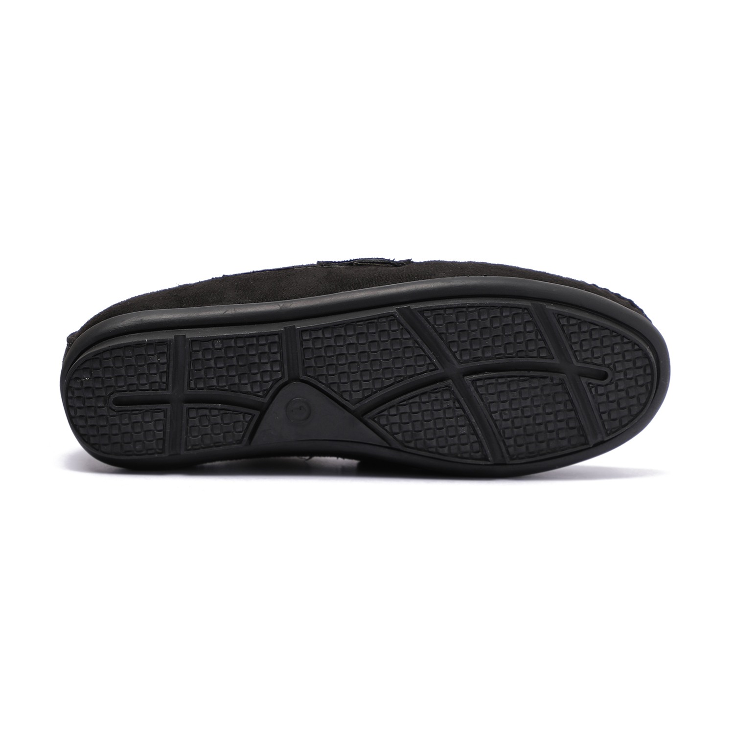 Black Slip-ons with Metal Detailing For Boys
