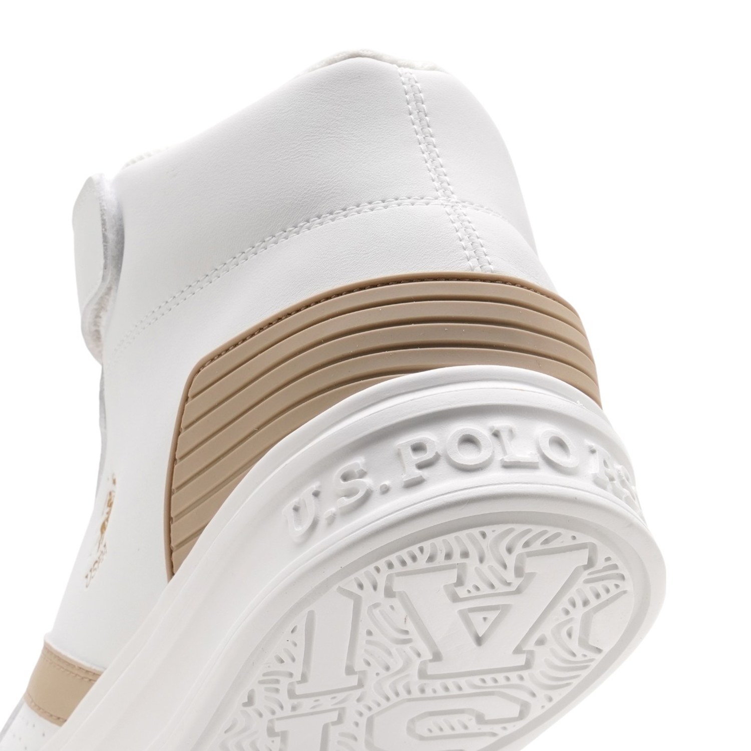 Men Velino Beige Mid Top Sneakers