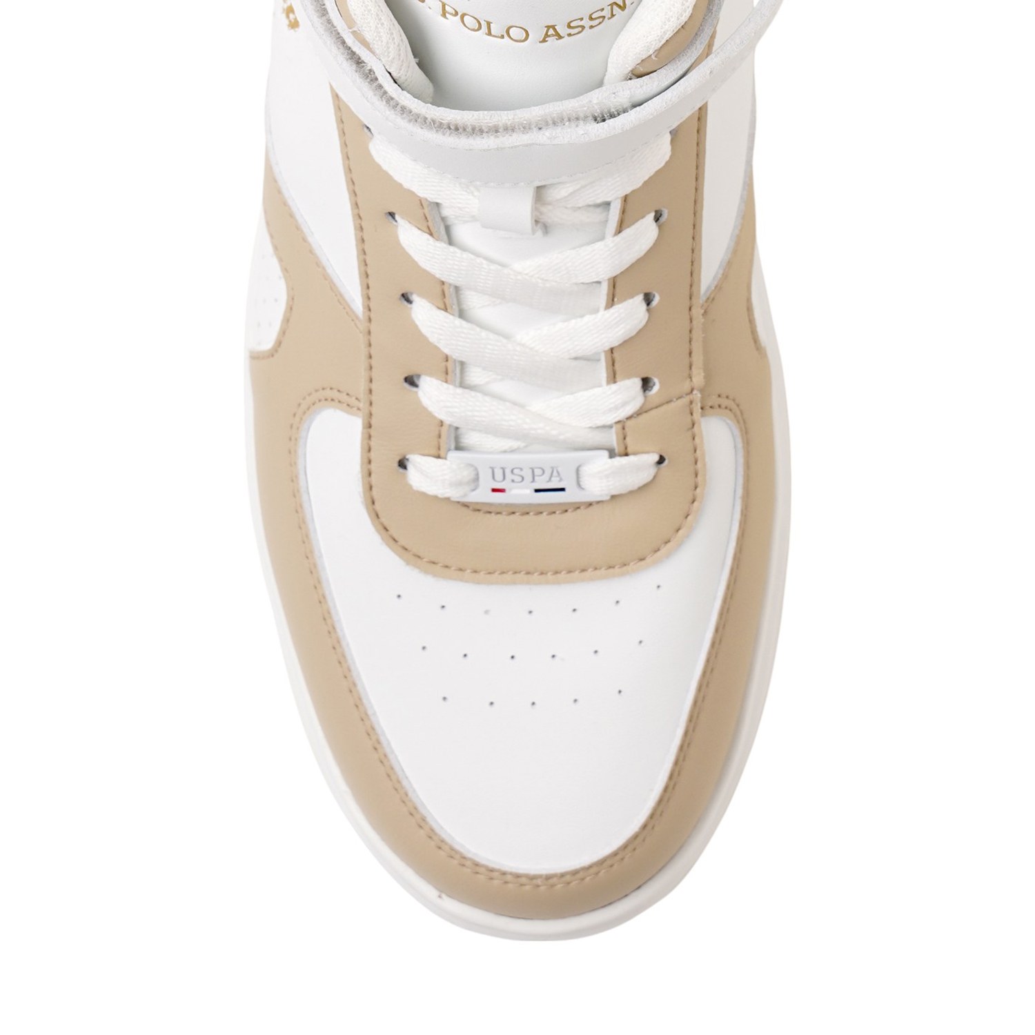 Men Velino Beige Mid Top Sneakers