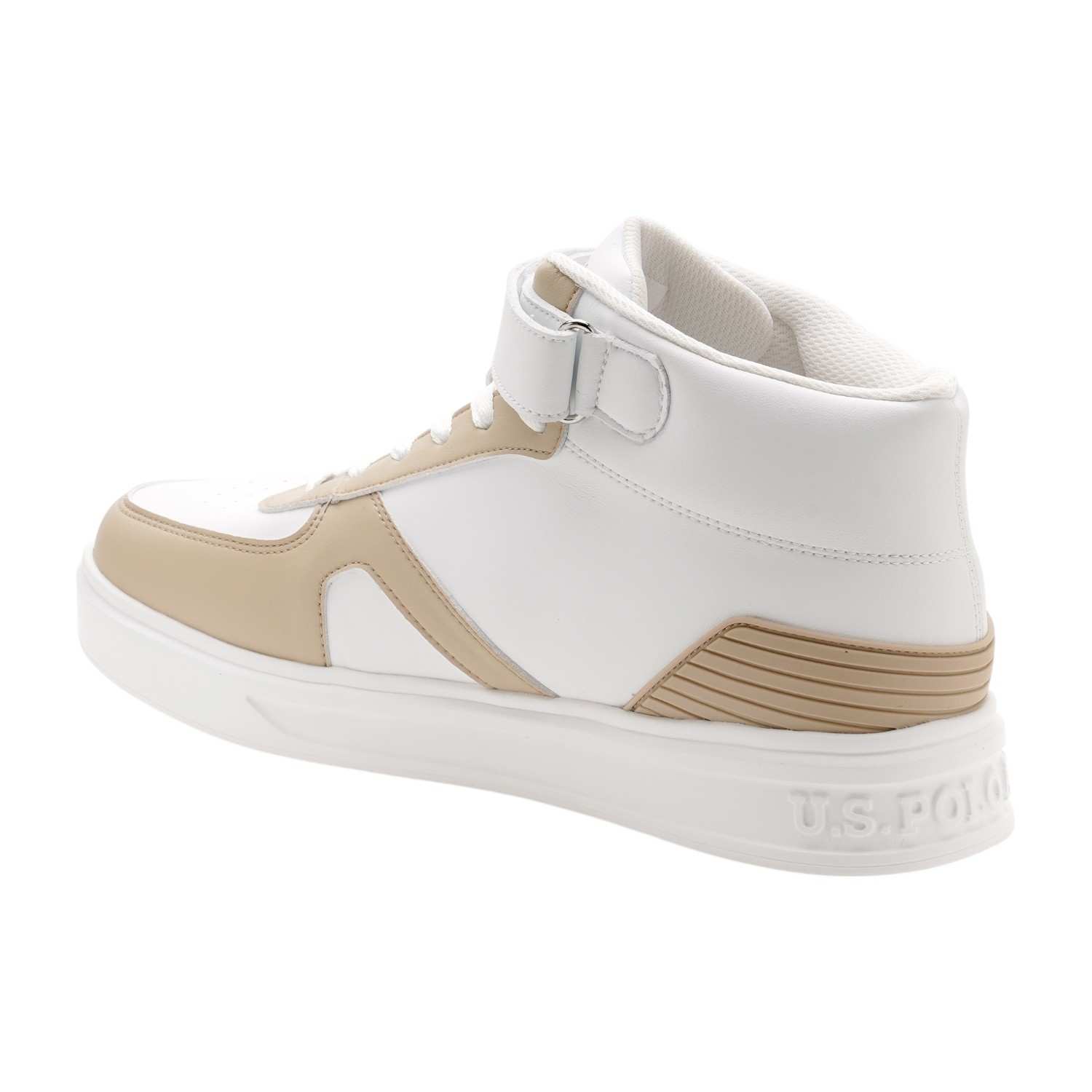 Men Velino Beige Mid Top Sneakers