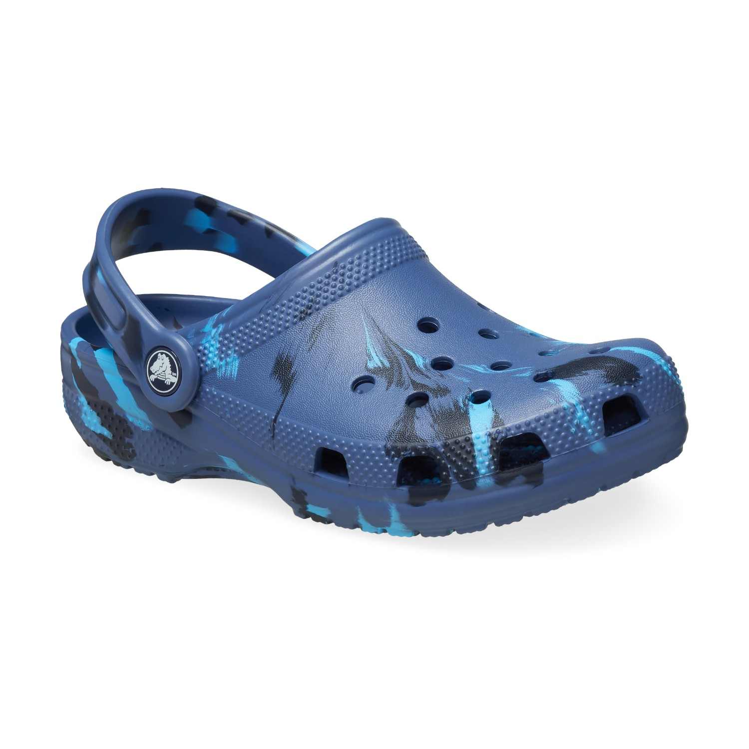 Classic Marbled Unisex Navy Multi Clogs