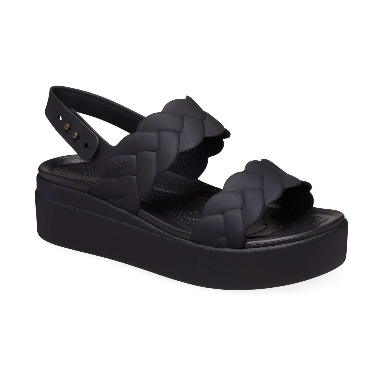 Brooklyn Woven Upper Low Black-Black Women Wedge