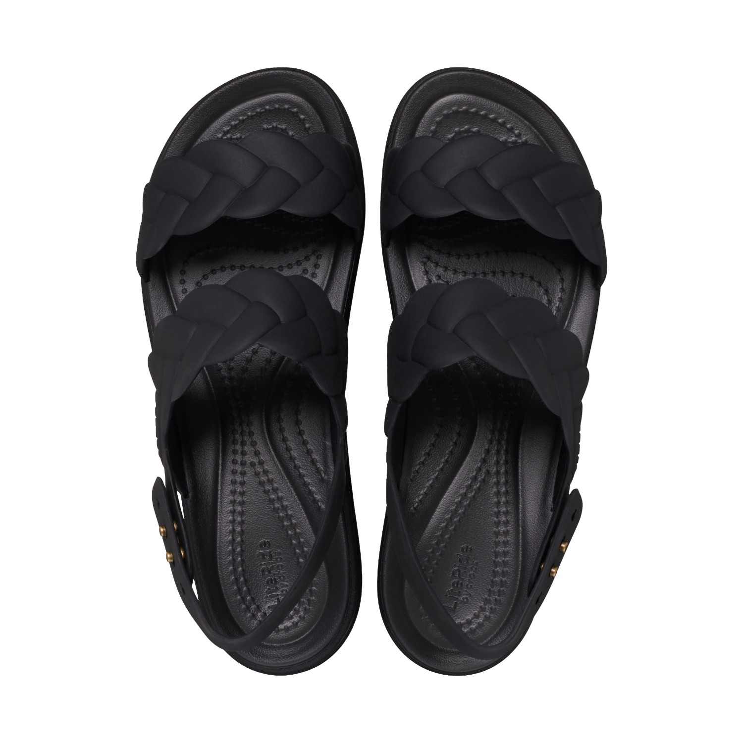 Brooklyn Woven Upper Low Black-Black Women Wedge