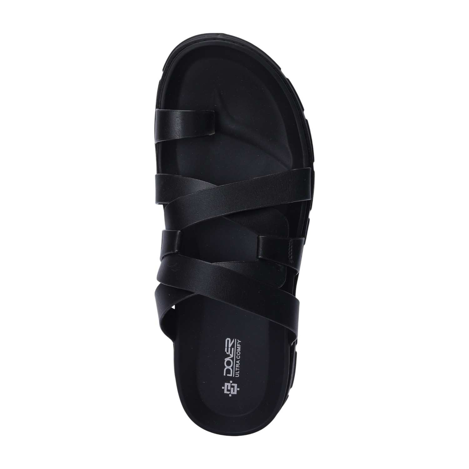 Men Black Comfort Chappals