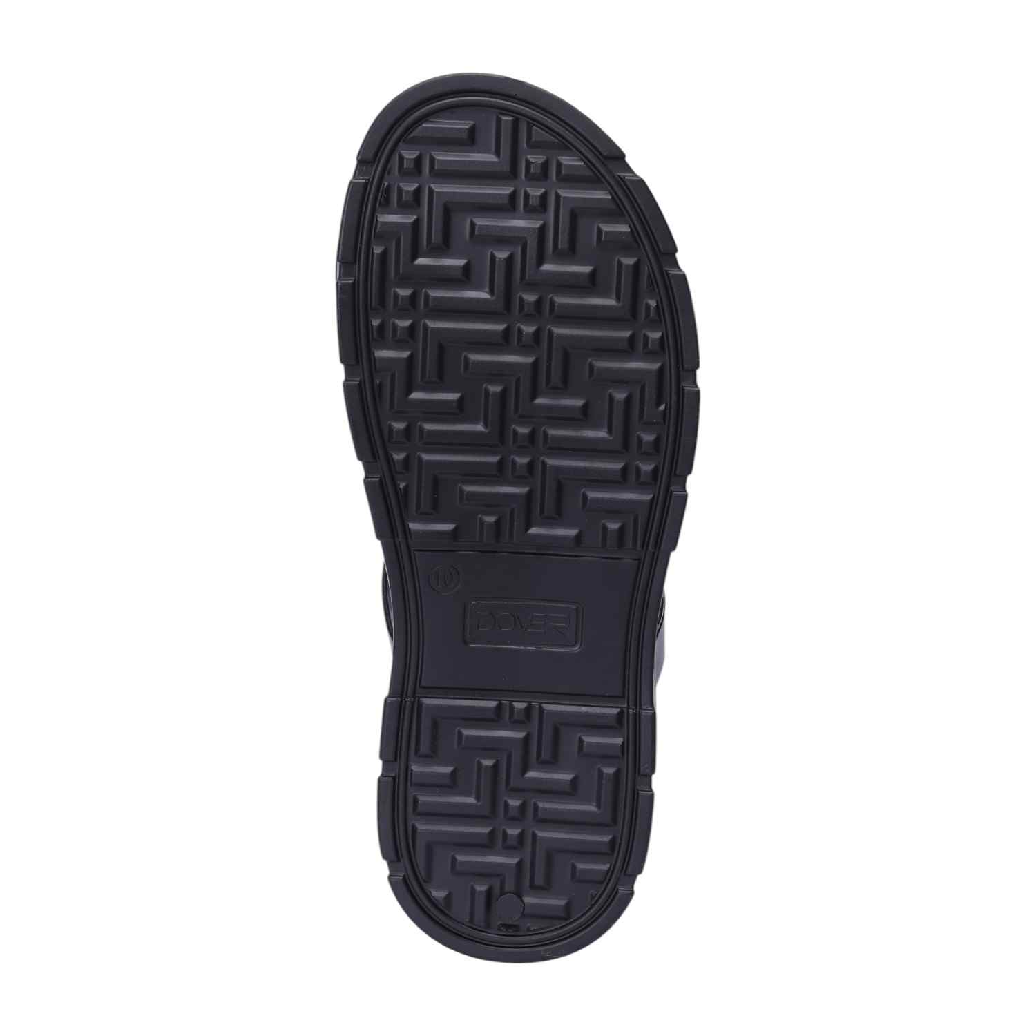 Men Black Comfort Chappals