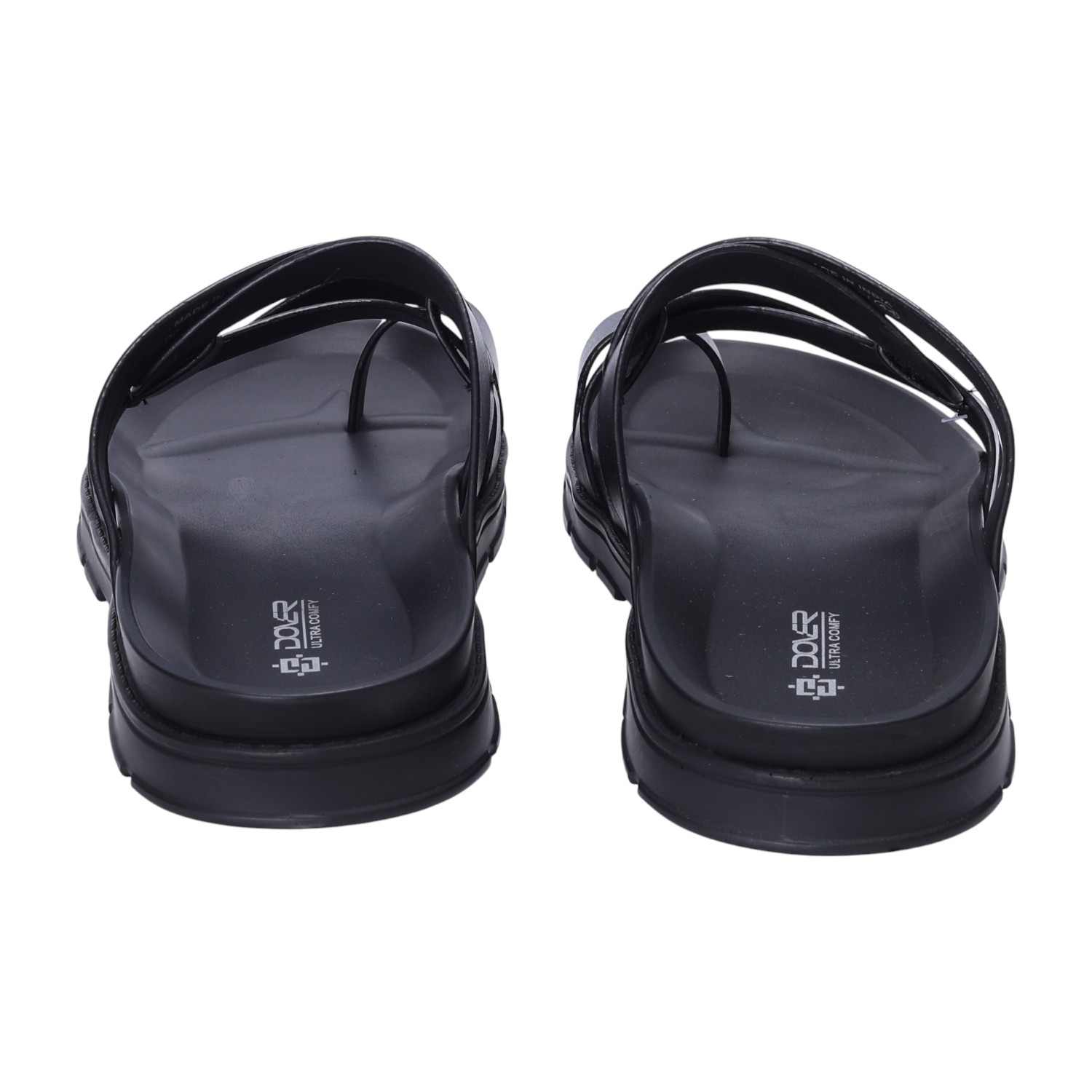 Men Black Comfort Chappals