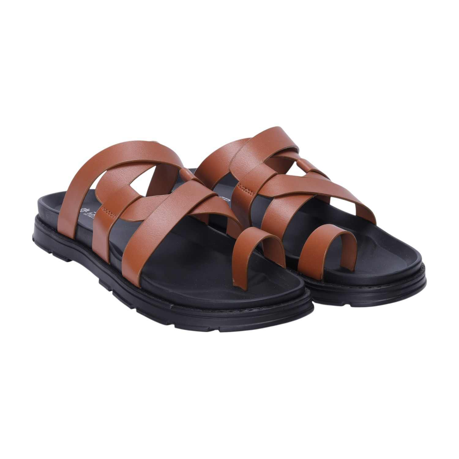 Men Tan Comfort Chappals