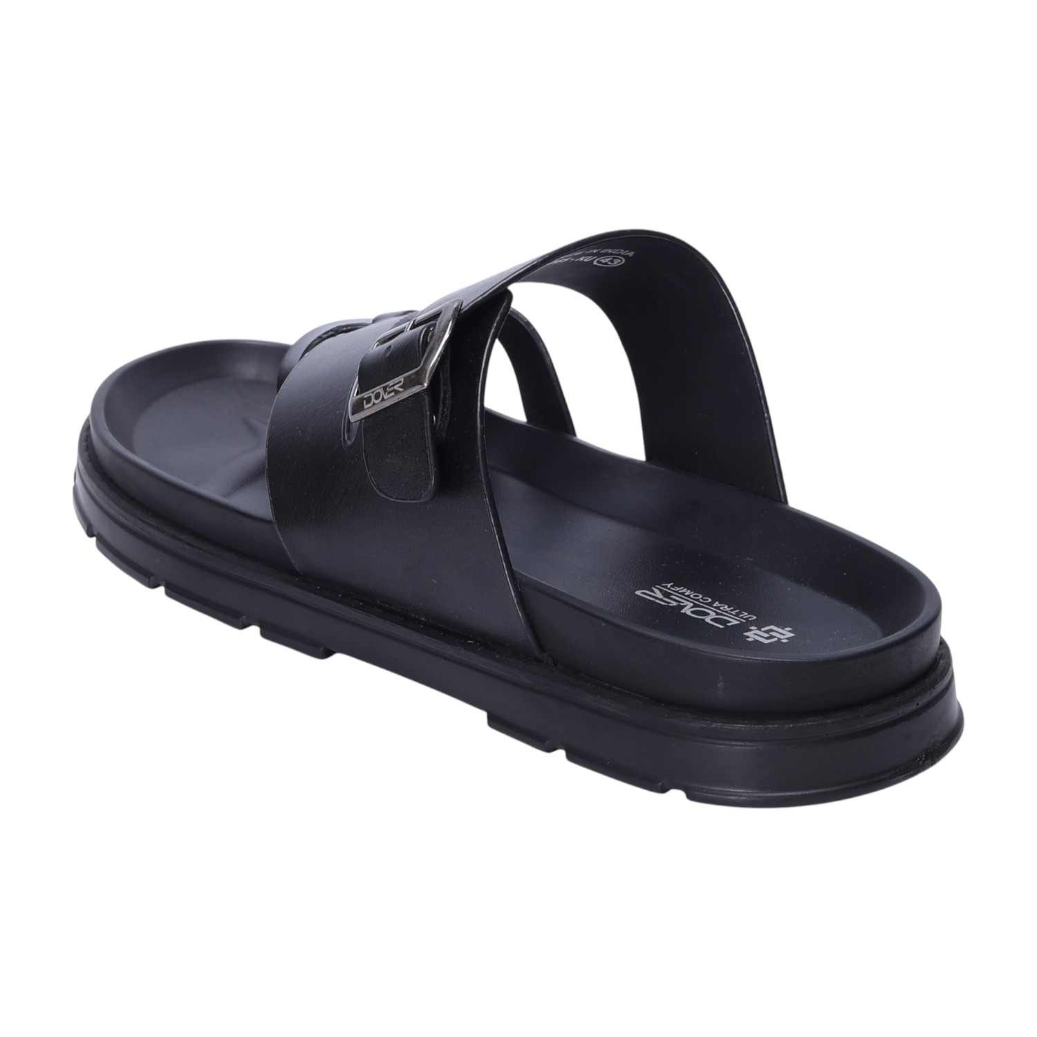 Men Black Comfort Chappals