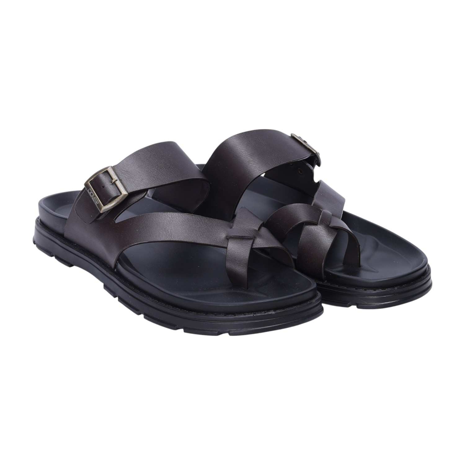 Men Brown Comfort Chappals