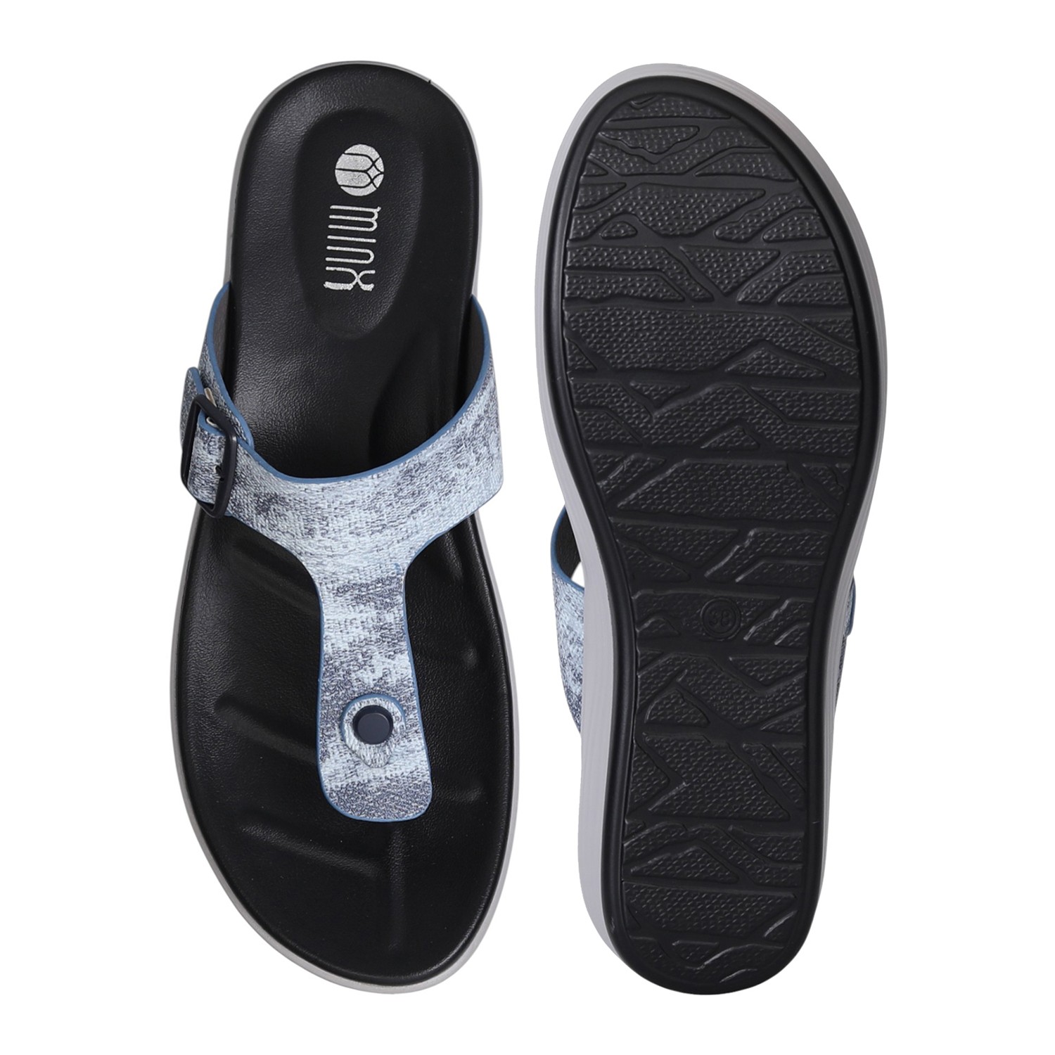 Blue Comfort Wave Sandals for Women