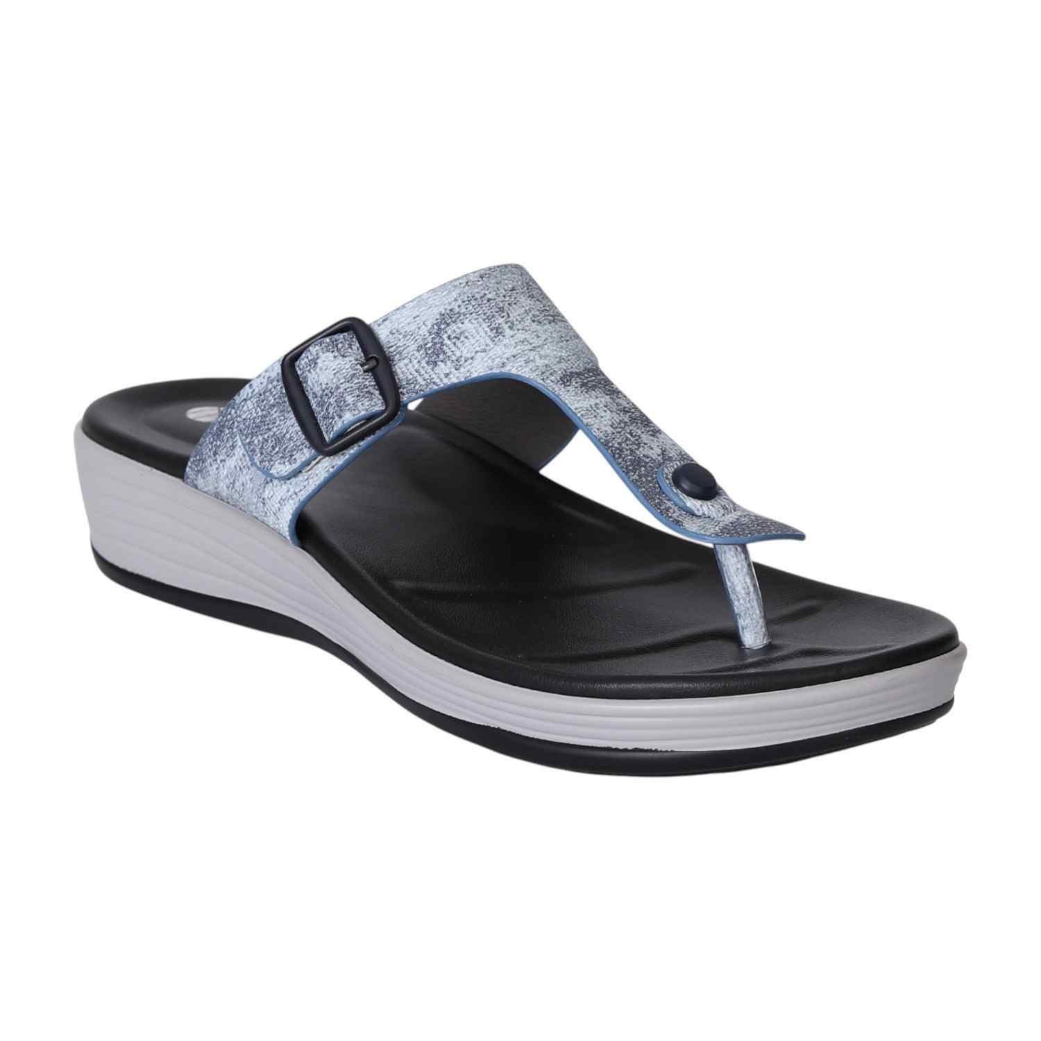 Blue Comfort Wave Sandals for Women