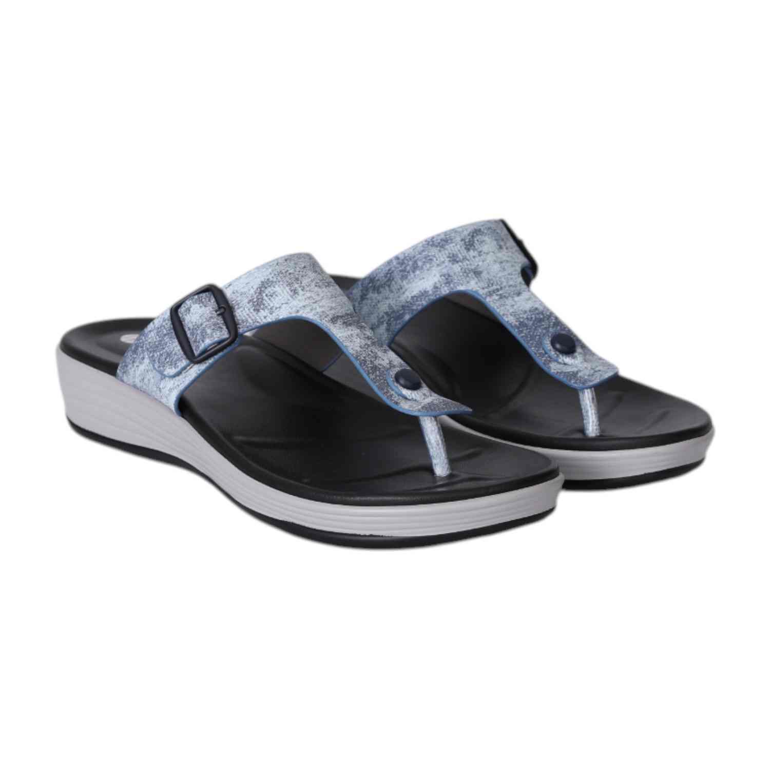 Blue Comfort Wave Sandals for Women