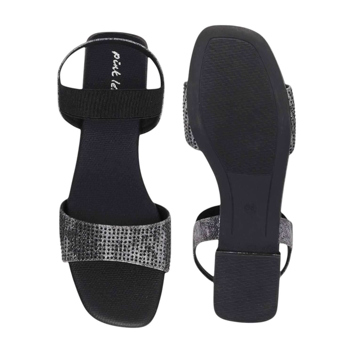 Women Cosmic Black Comfort Flats