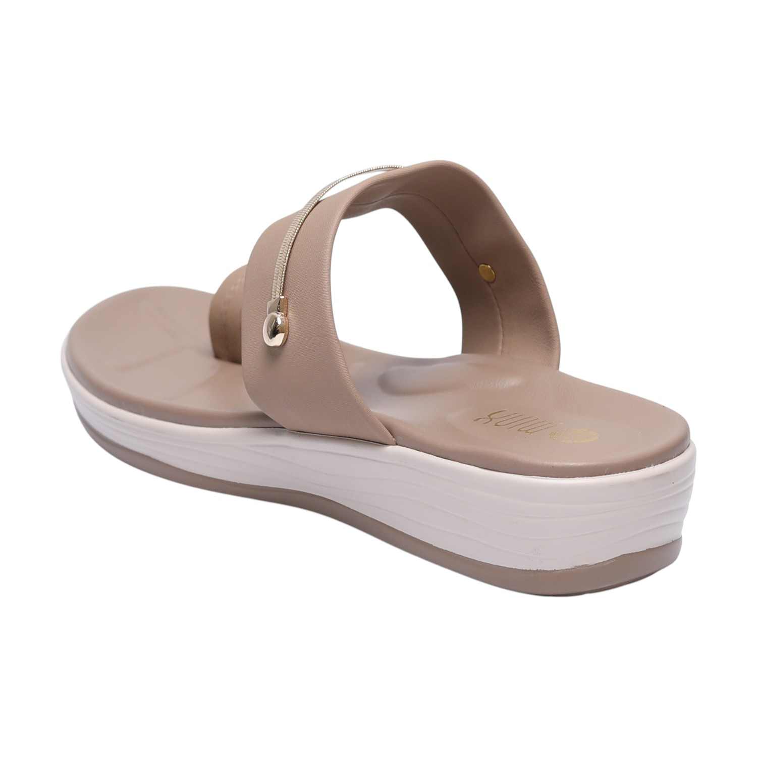 Women Beige Toe-Ring Sandals