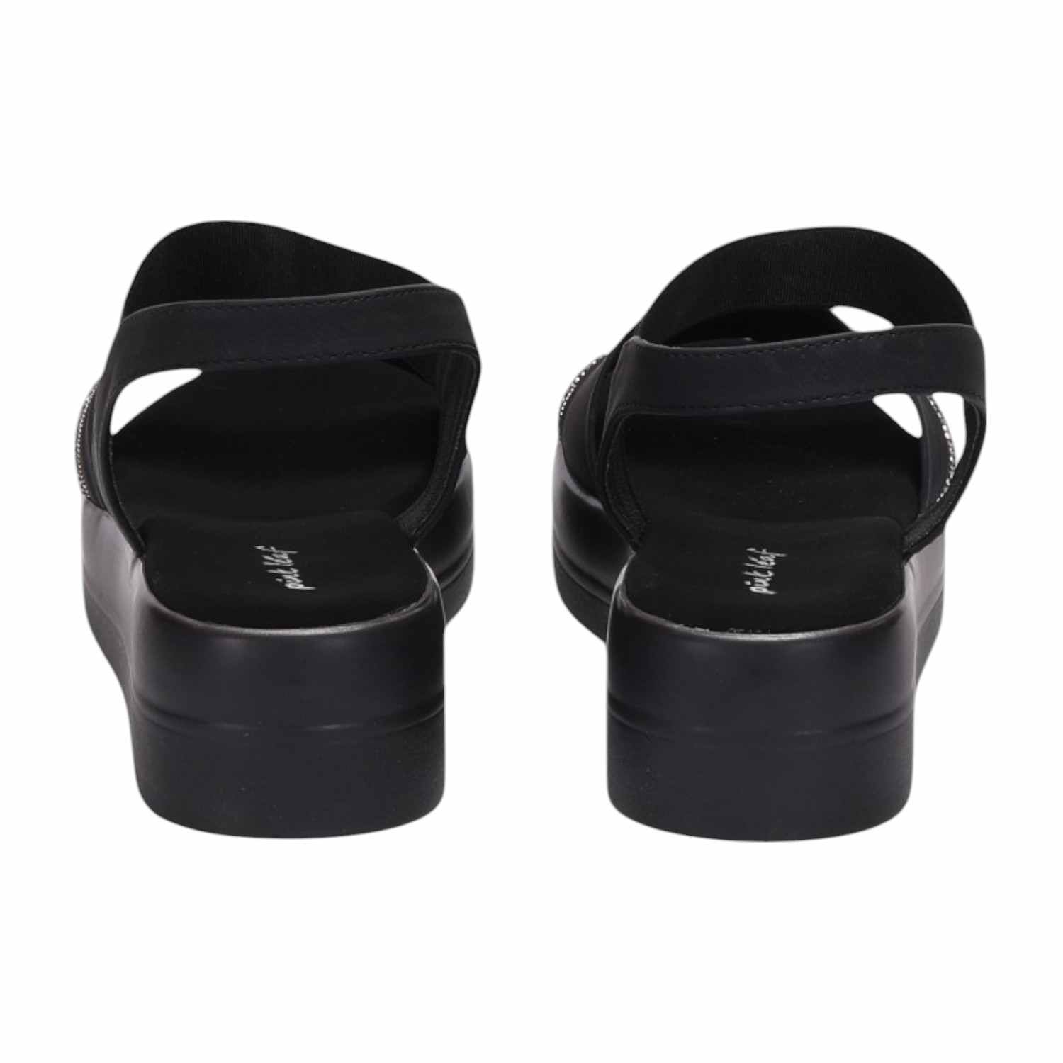 Women GlowCurve Black Wedge Sandals