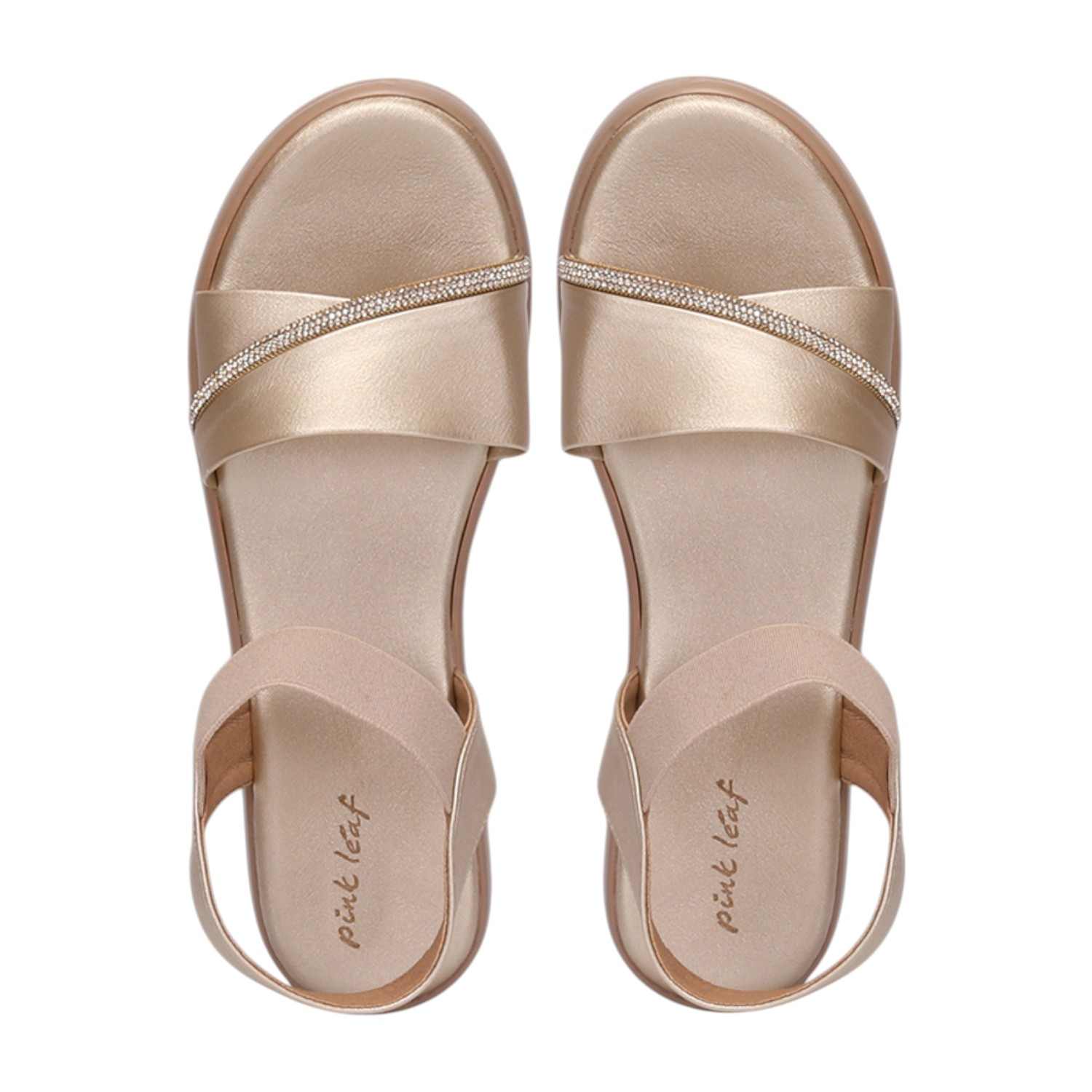 Women GlowCurve Gold Wedge Sandals