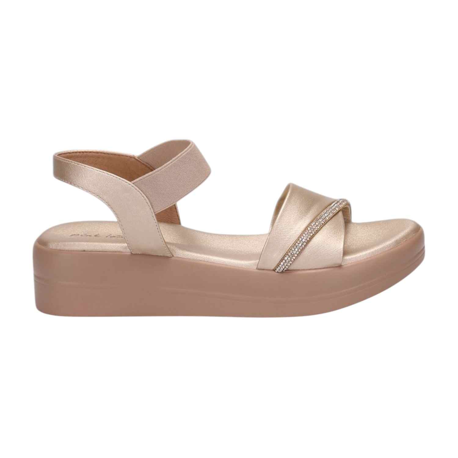 Women GlowCurve Gold Wedge Sandals