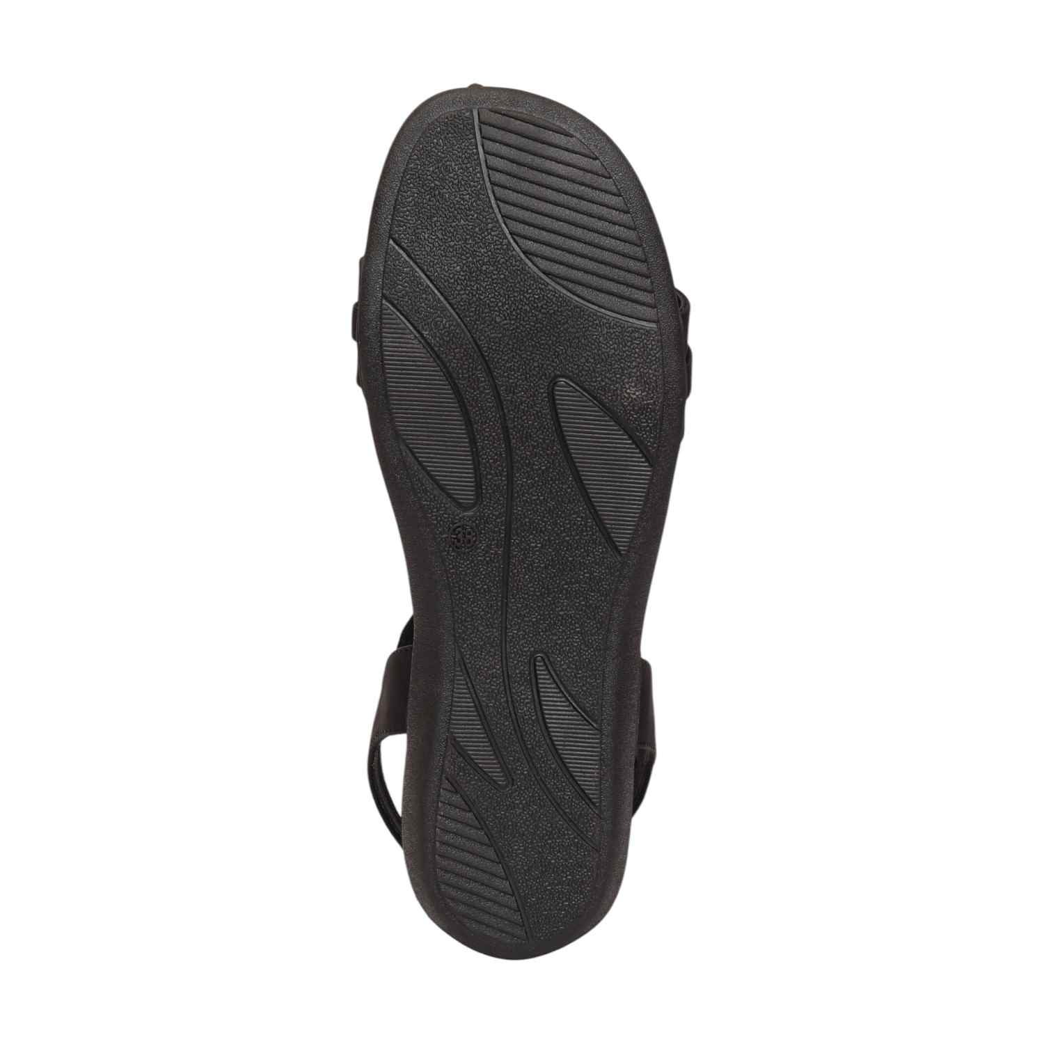 Women Black Sandals Casual Flat