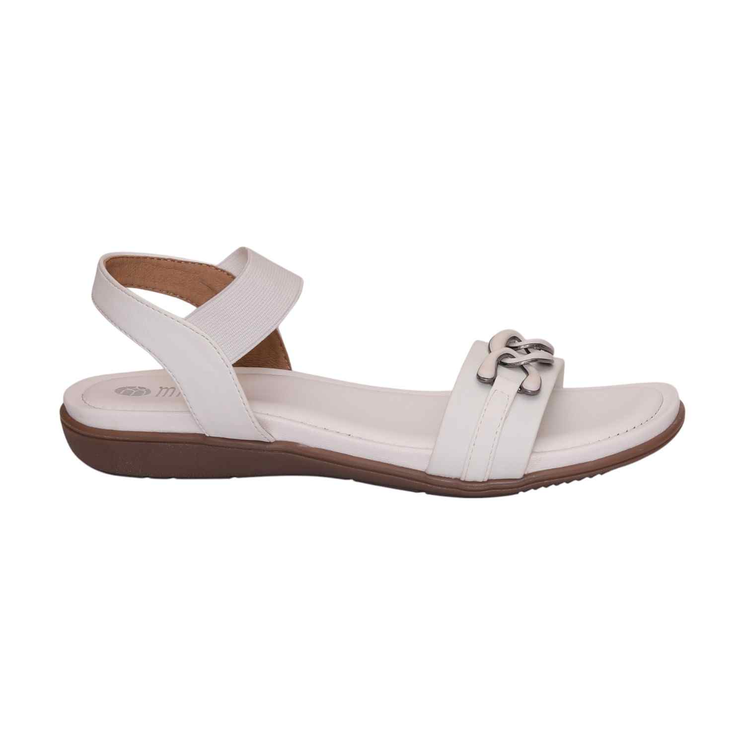 Women White Sandals Casual Flat