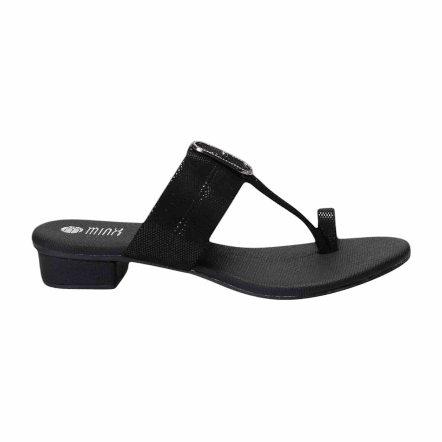 Women Black Heeled Sandals