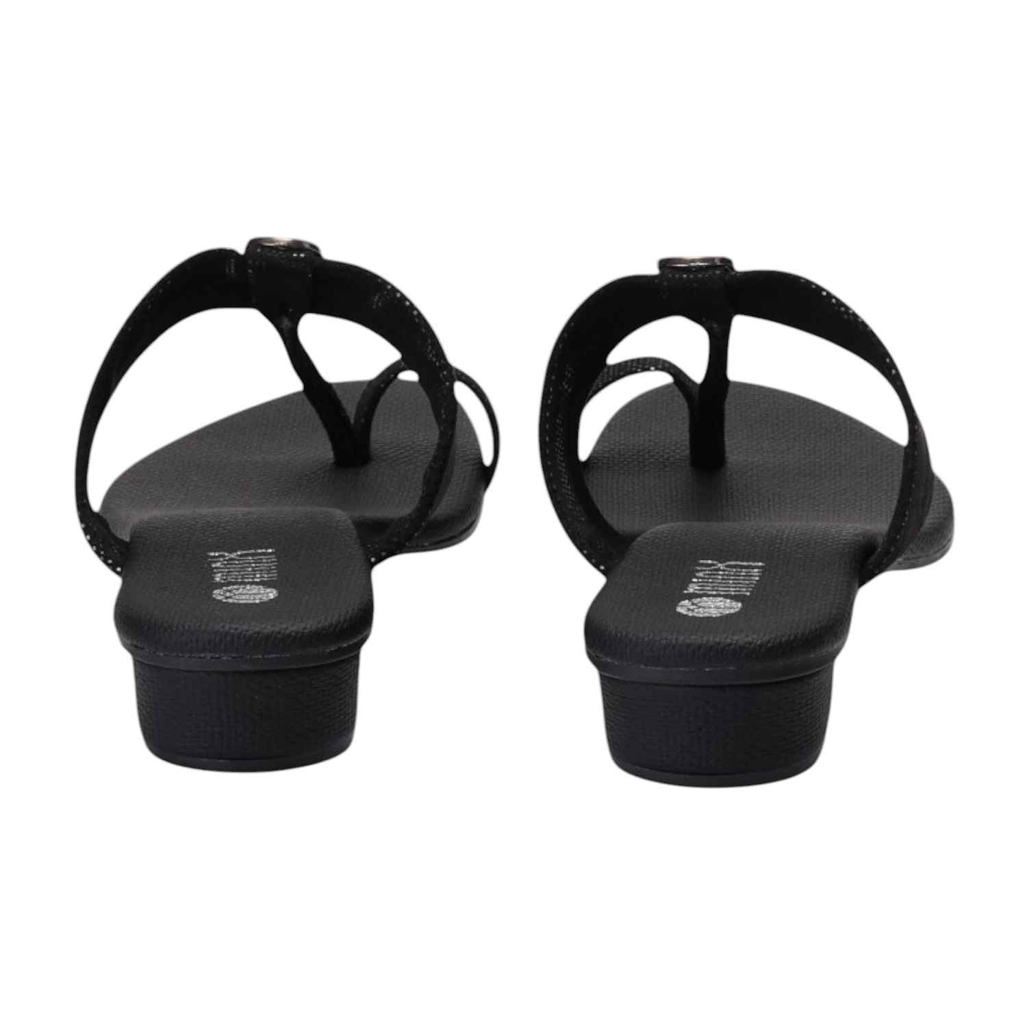 Women Black Heeled Sandals