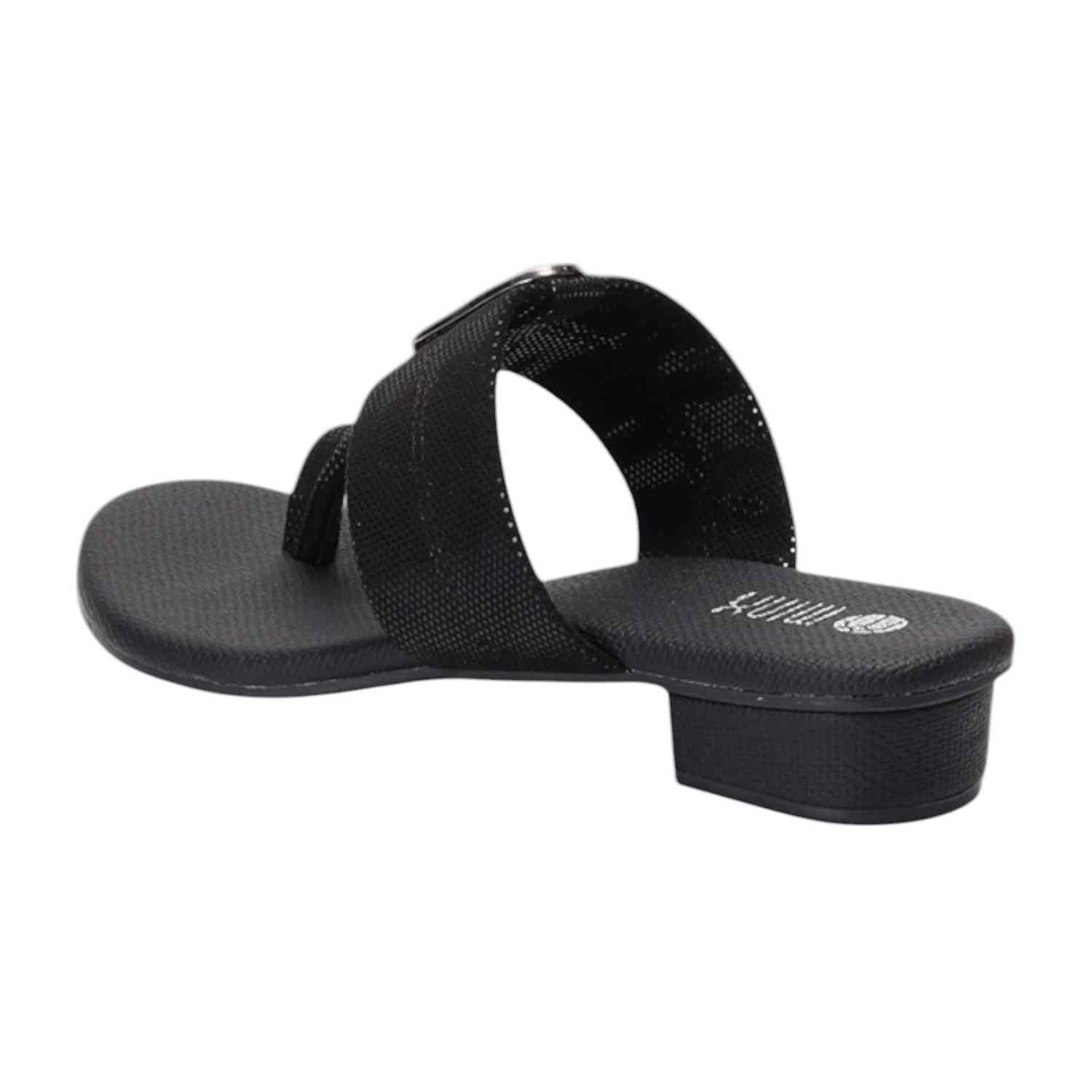 Women Black Heeled Sandals