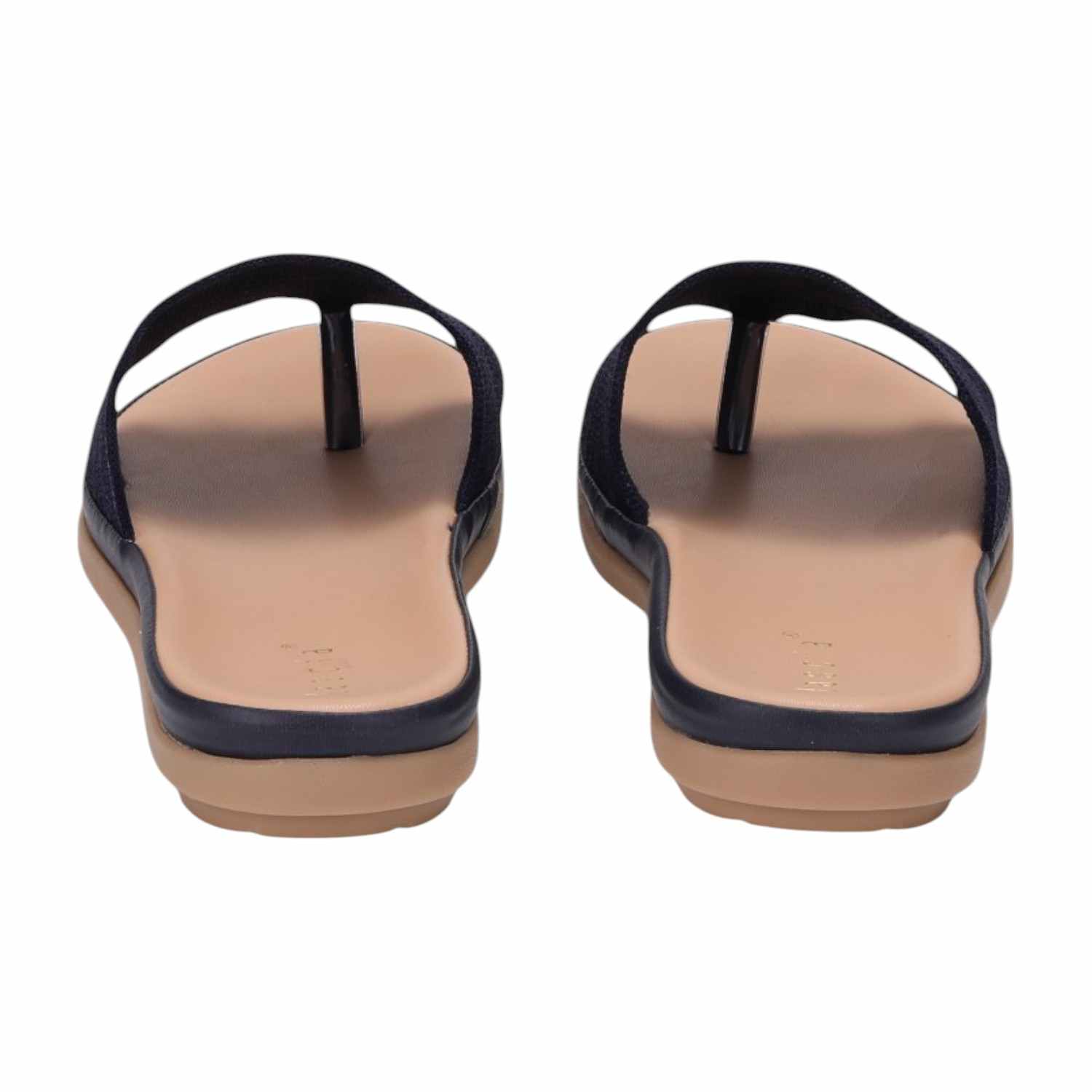 Women Navy Casual Flat Slider