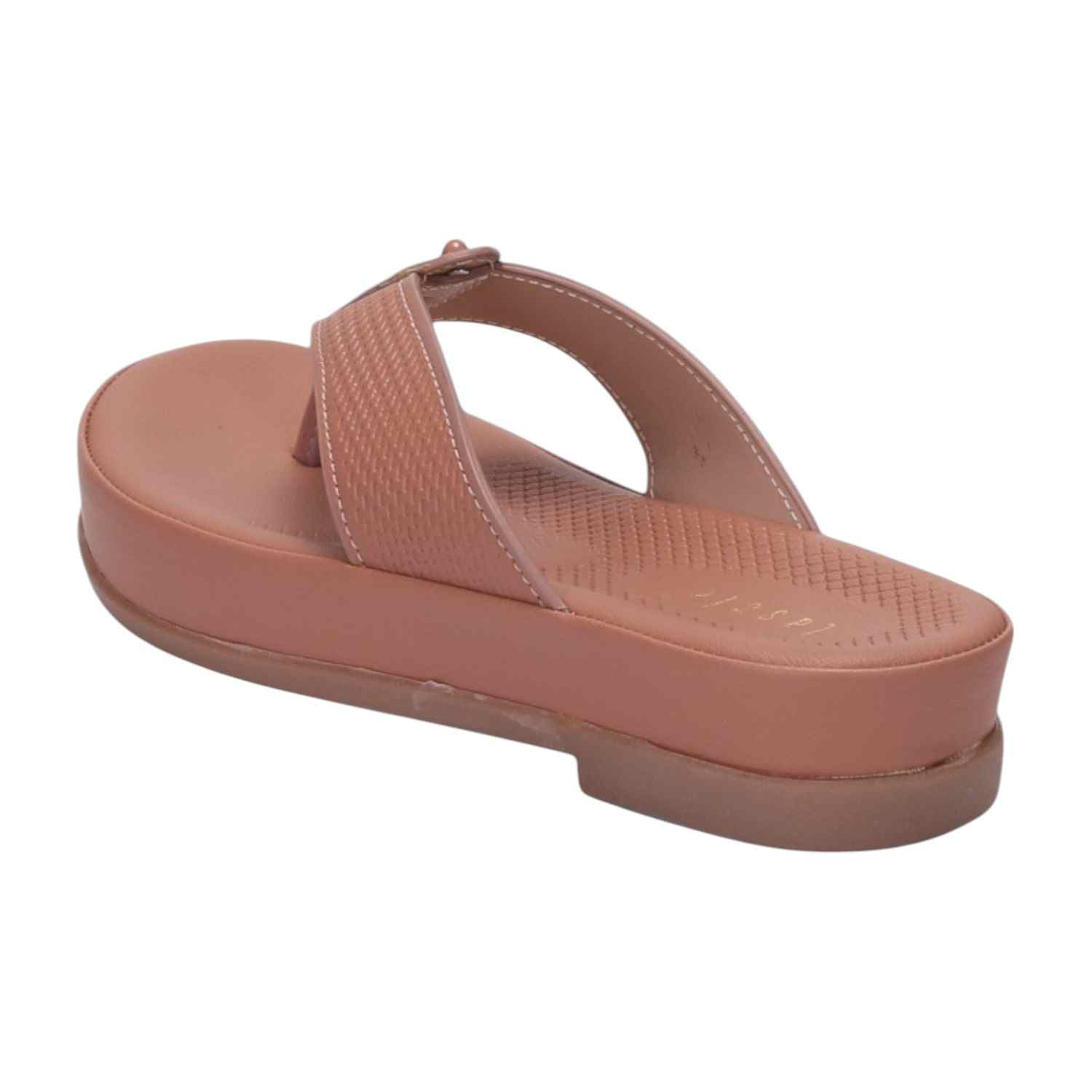 Women Peach Casual Flat Thongs