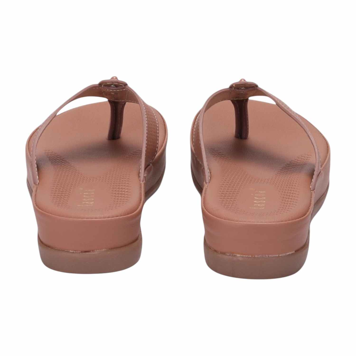 Women Peach Casual Flat Thongs