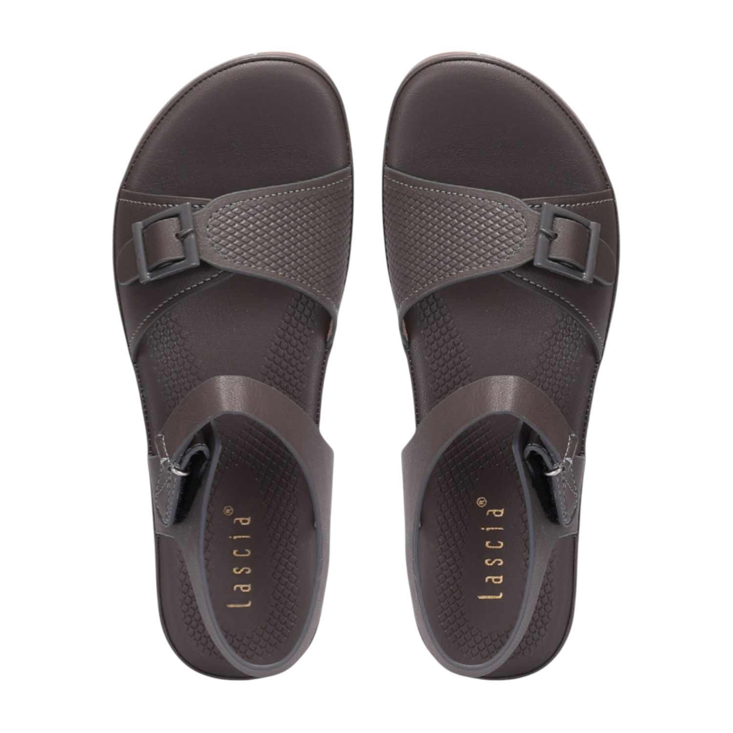 Women Grey Casual Flat Sandals