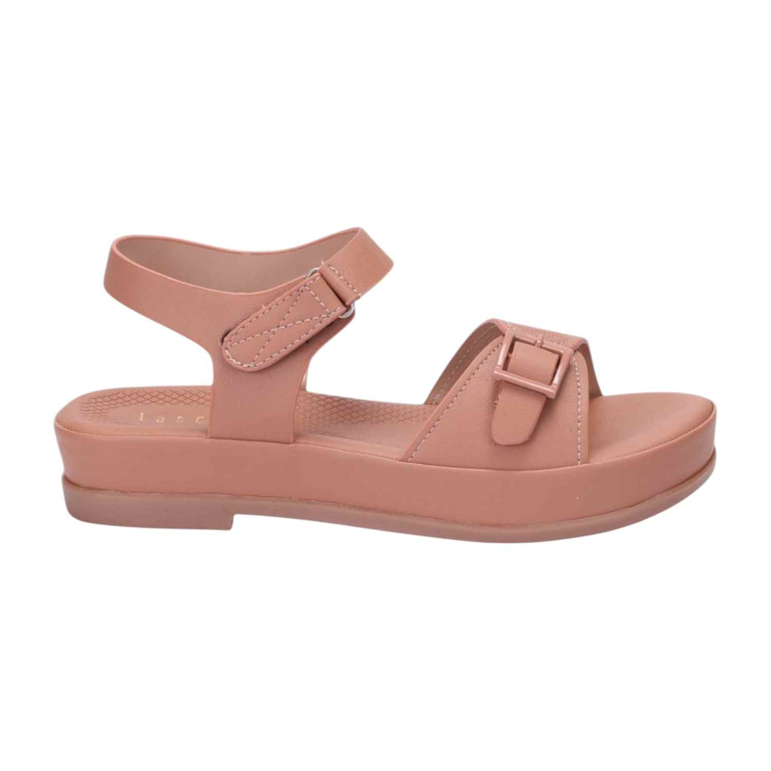 Women Peach Casual Flat Sandals