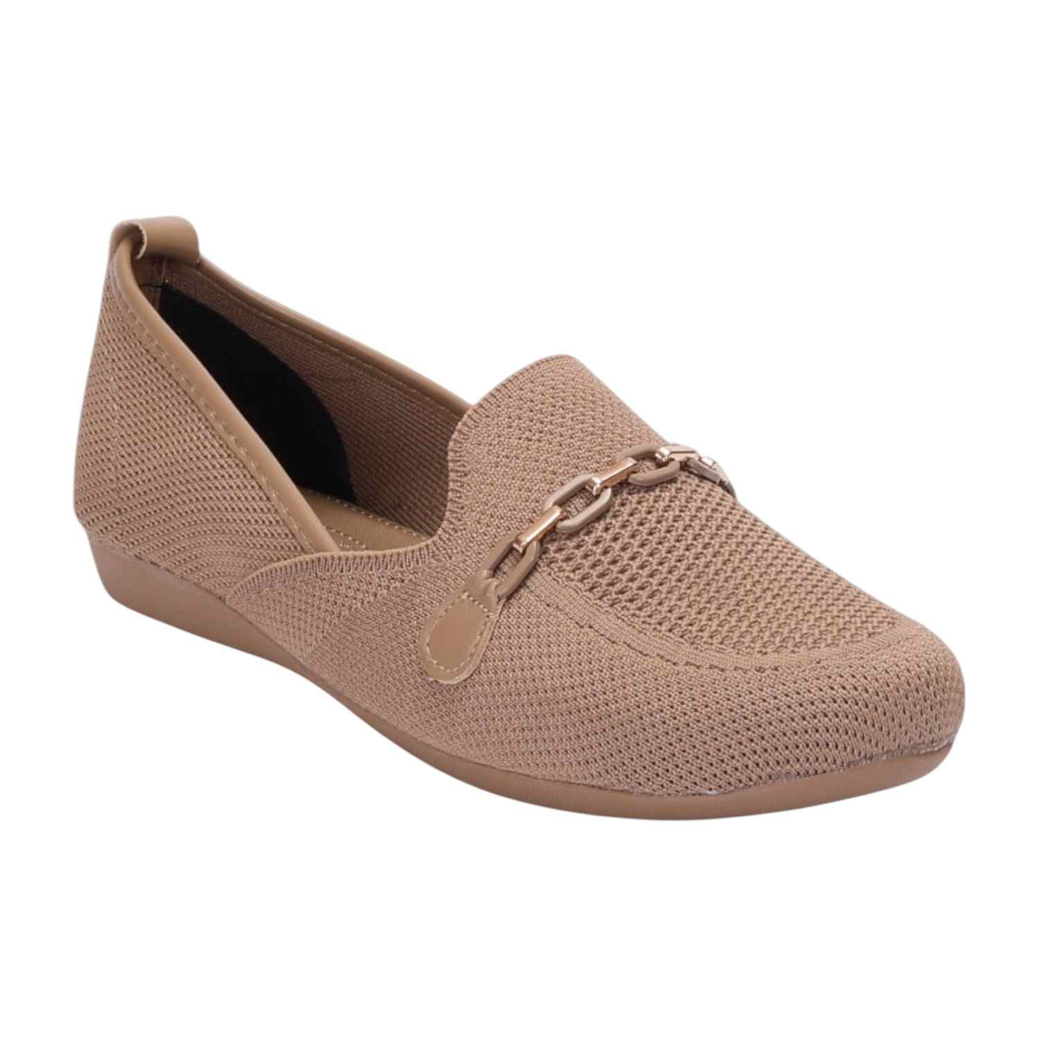 Women Beige Flat Shoes/Bellarinas