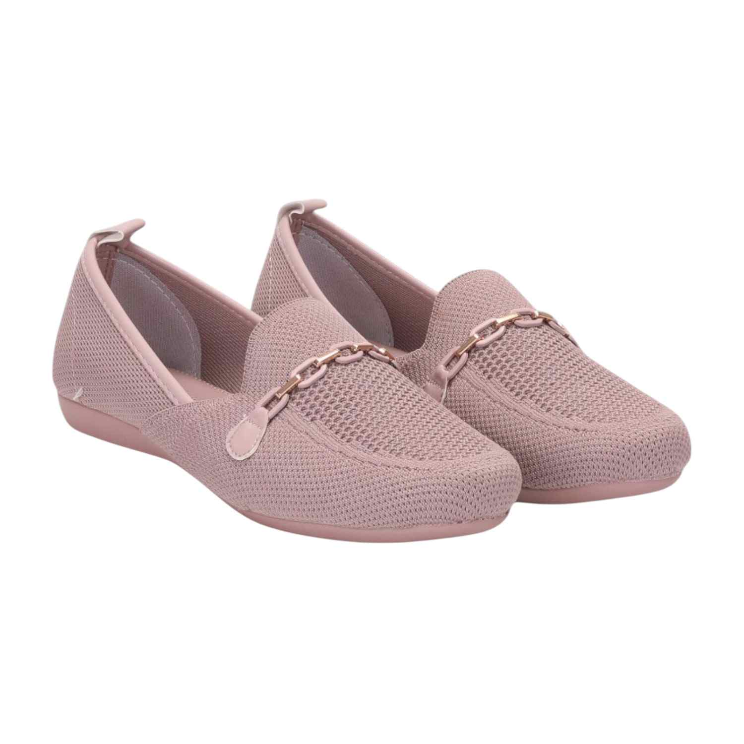 Women Peach Flat Shoes/Bellarinas