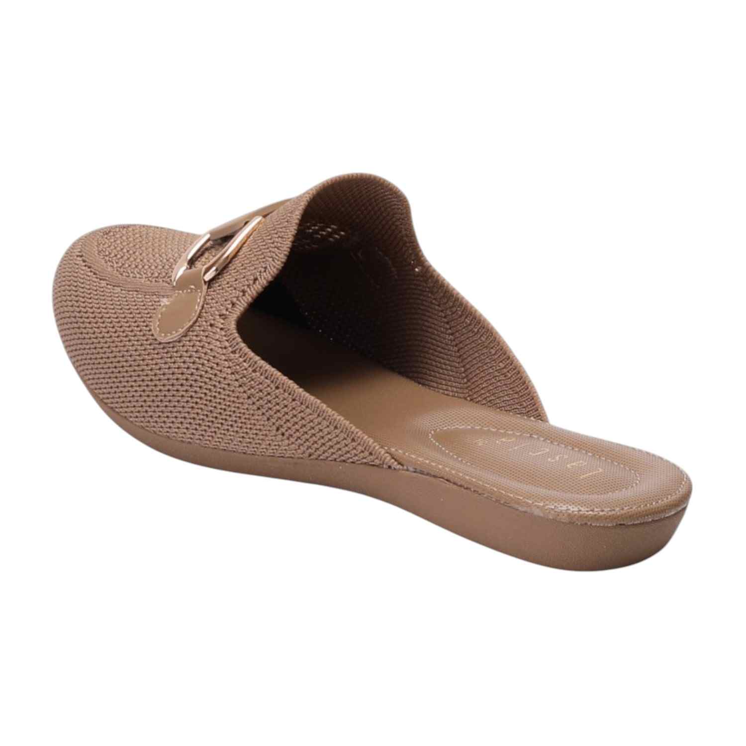 Women Beige Casual Mule