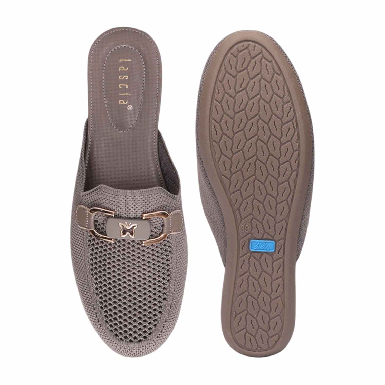 Women Brown Casual Mule