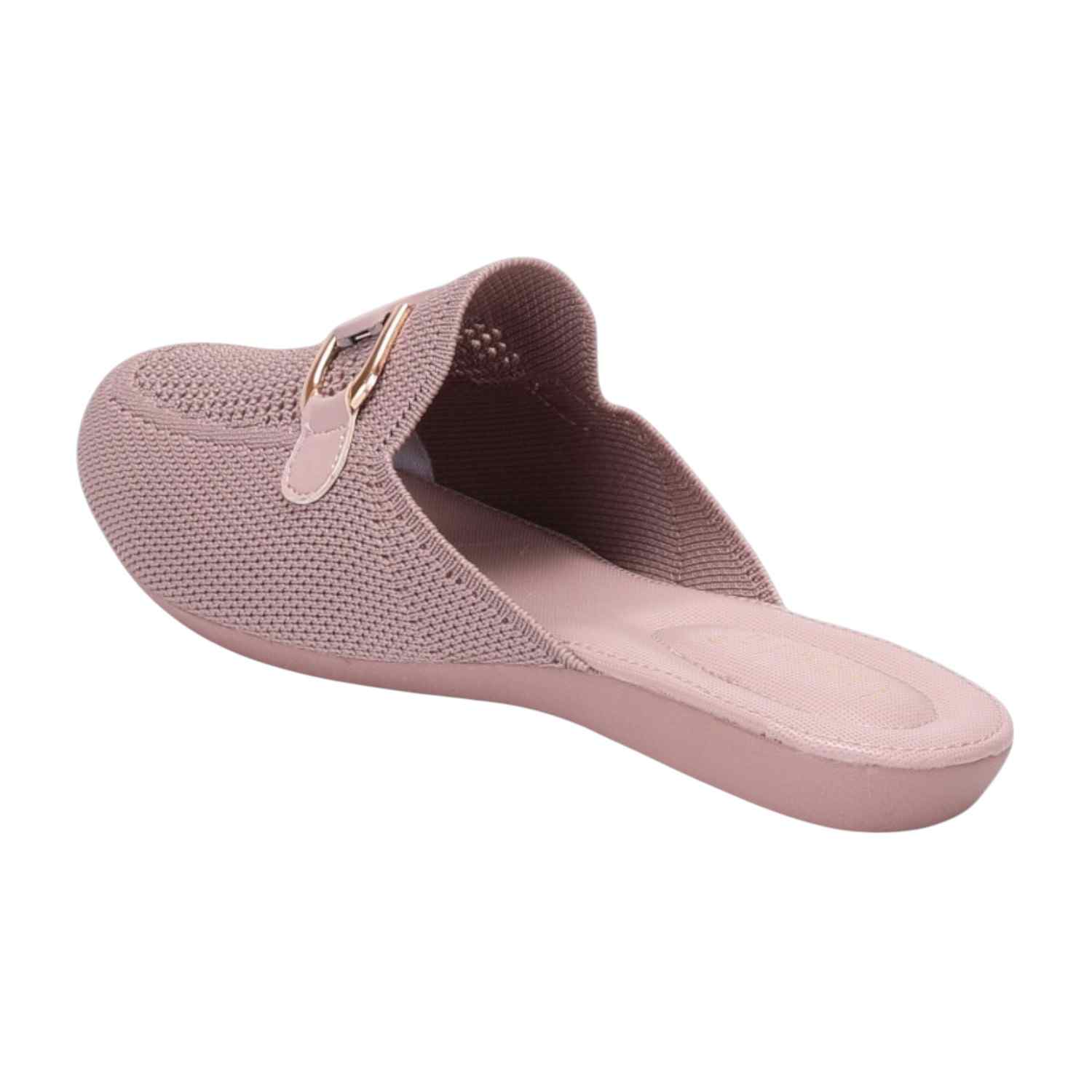 Women Peach Casual Mule